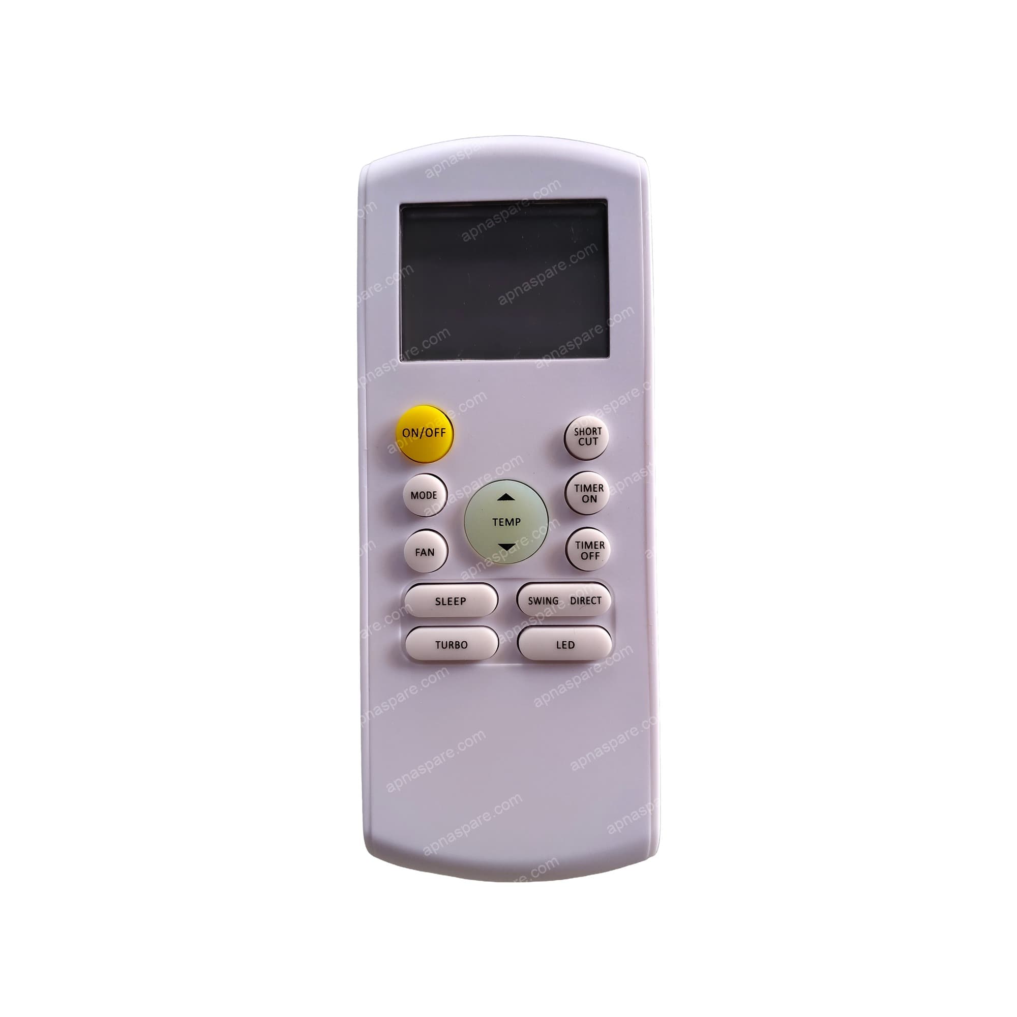 Panasonic AC Remote Control 184 — Short Cut, Swing Direct & Turbo for Split AC