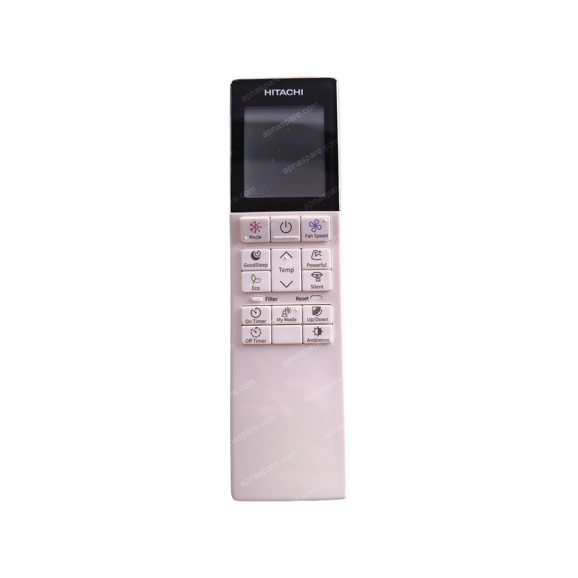 Hitachi AC Remote Control - LCD Split AC Remote with My Mode, Ambience and Good Sleep | HITACHI-272A | Compatible Replacement Remote
