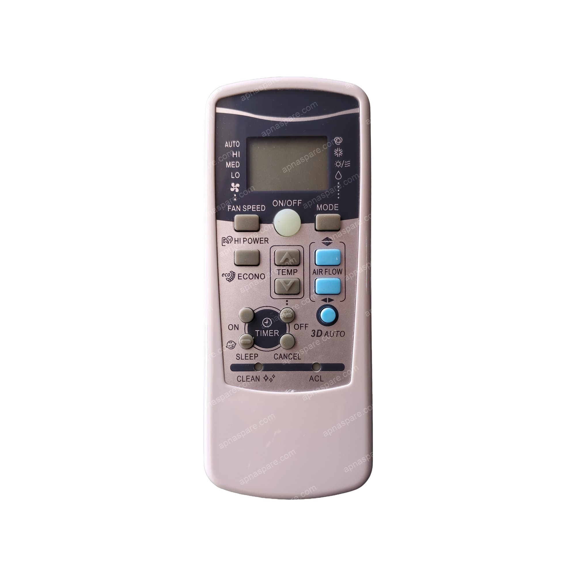 Mitsubishi Heavy Industries AC Remote Control AC-25 — 3D Auto, Hi Power & Econo (Split & Window)