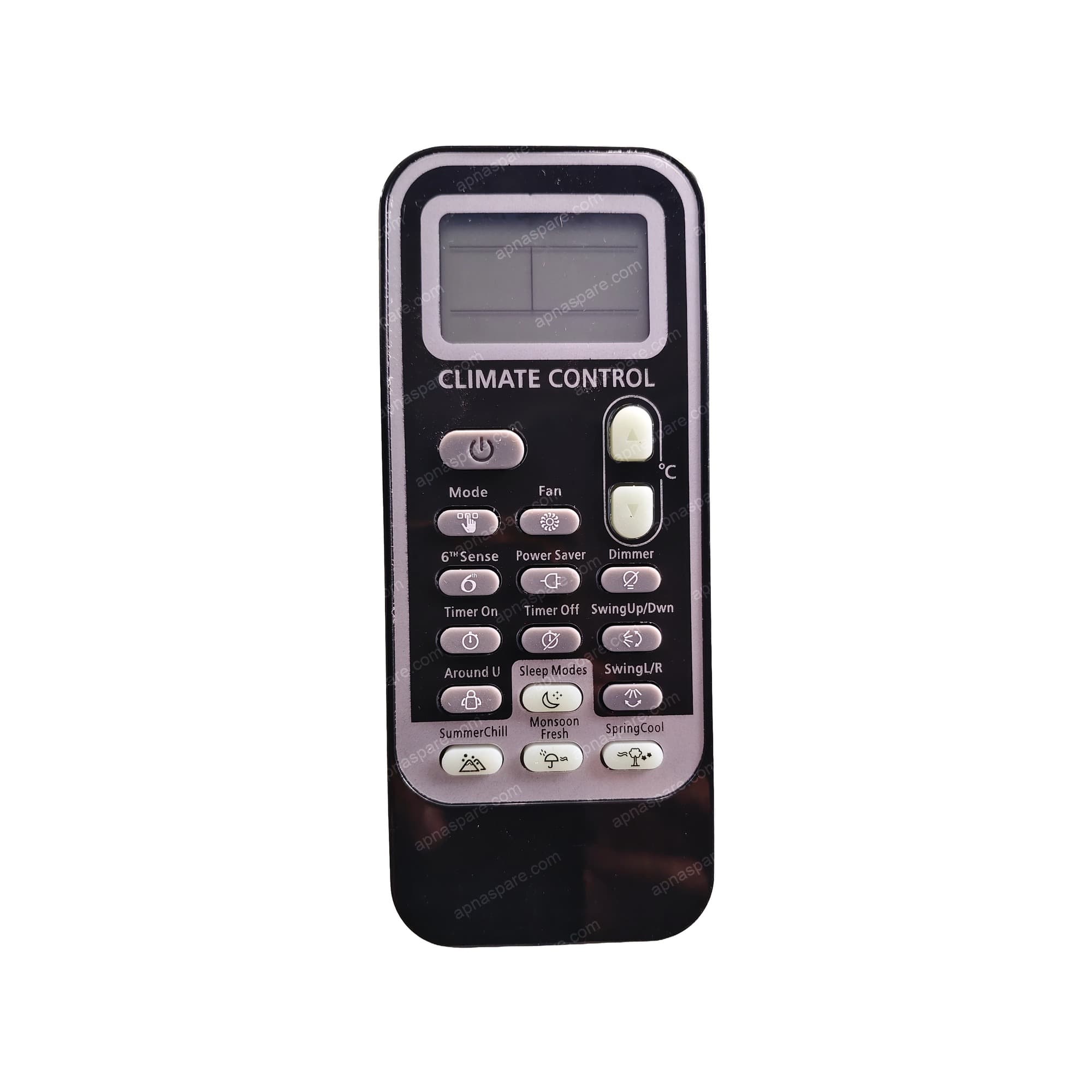 Whirlpool AC Remote Control 192 — Climate Control with 6th Sense & Around U (DG11J1-52)