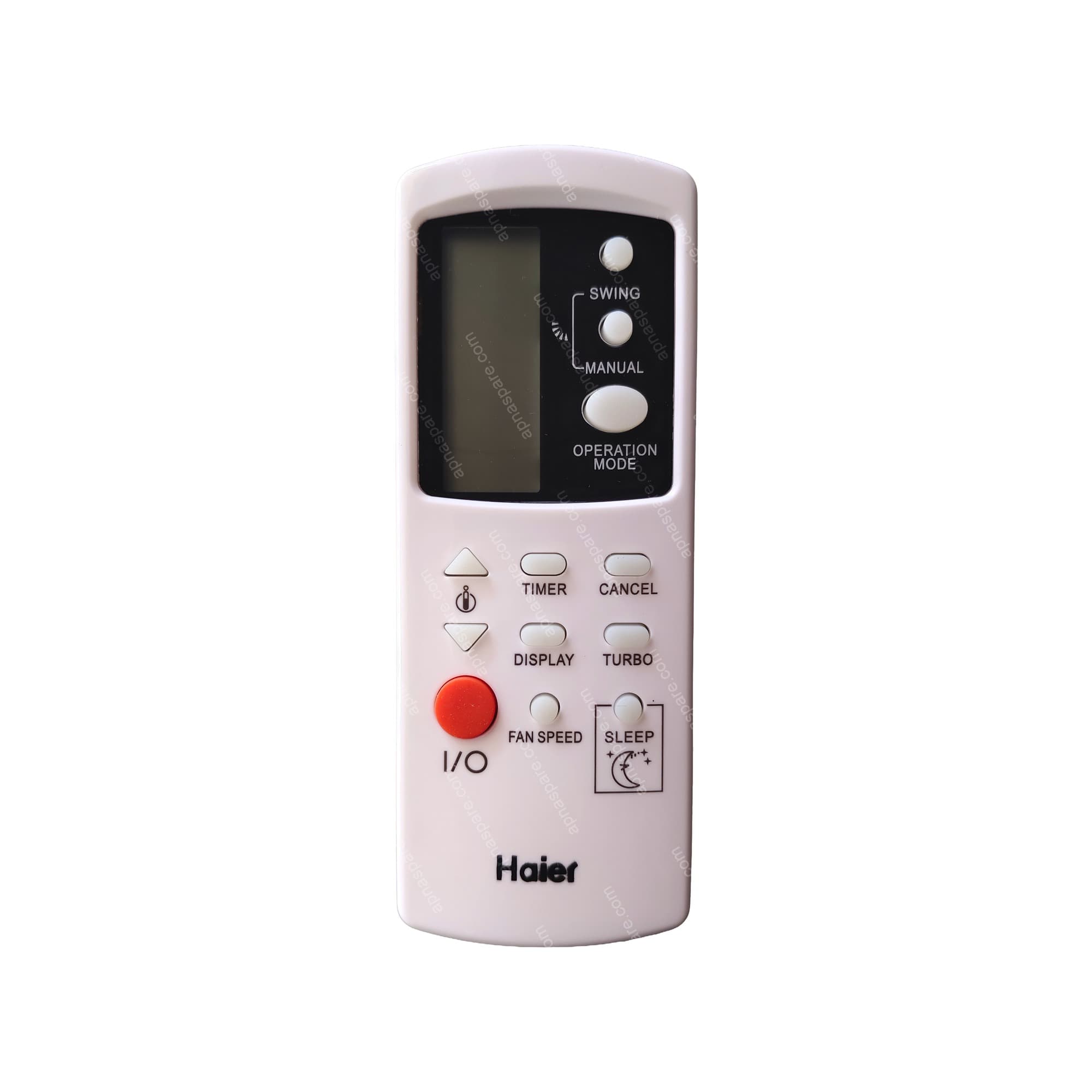 Haier AC Remote Control AC190 – Compatible Replacement Remote with Horizontal Form, Operation Mode, Manual Override & Swing for Window & Split Air Conditioners