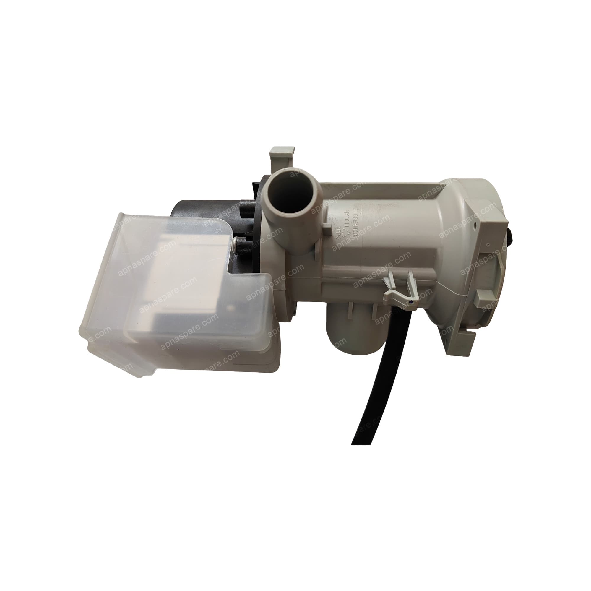 LG Washing Machine Drain Pump – Horizontal Motor with Coin Trap Filter and Power Lead | Fully Automatic Front Load Washing Machine Spare Part