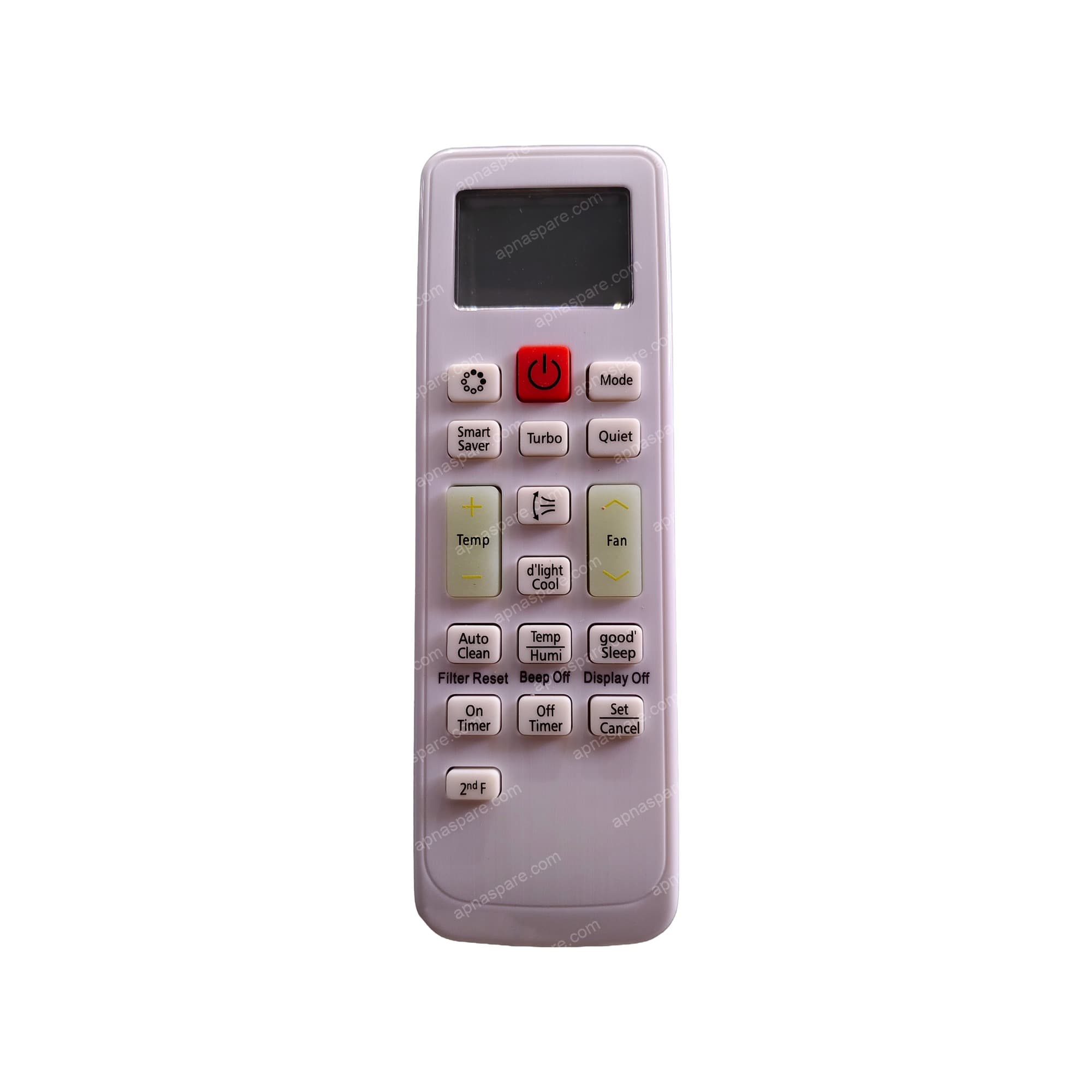 Samsung AC Remote Control AC90A – Compatible Replacement Remote with 2nd F, d'light Cool, Temp/Humi & Filter Reset for Split Air Conditioners