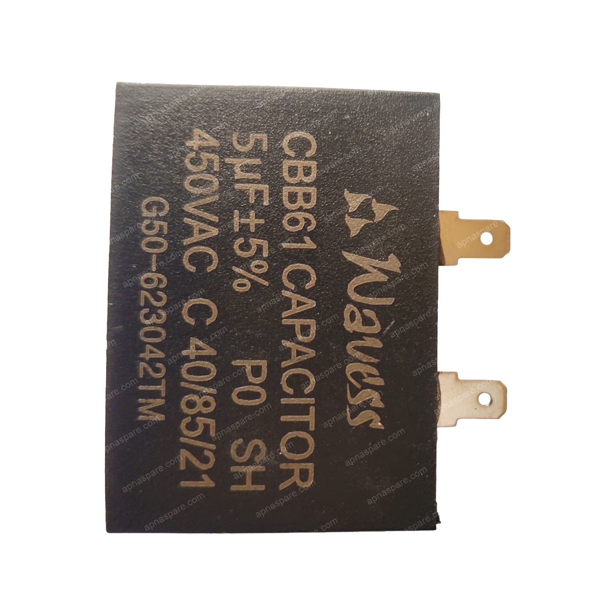5Mfd Square Capacitor 2Pin
