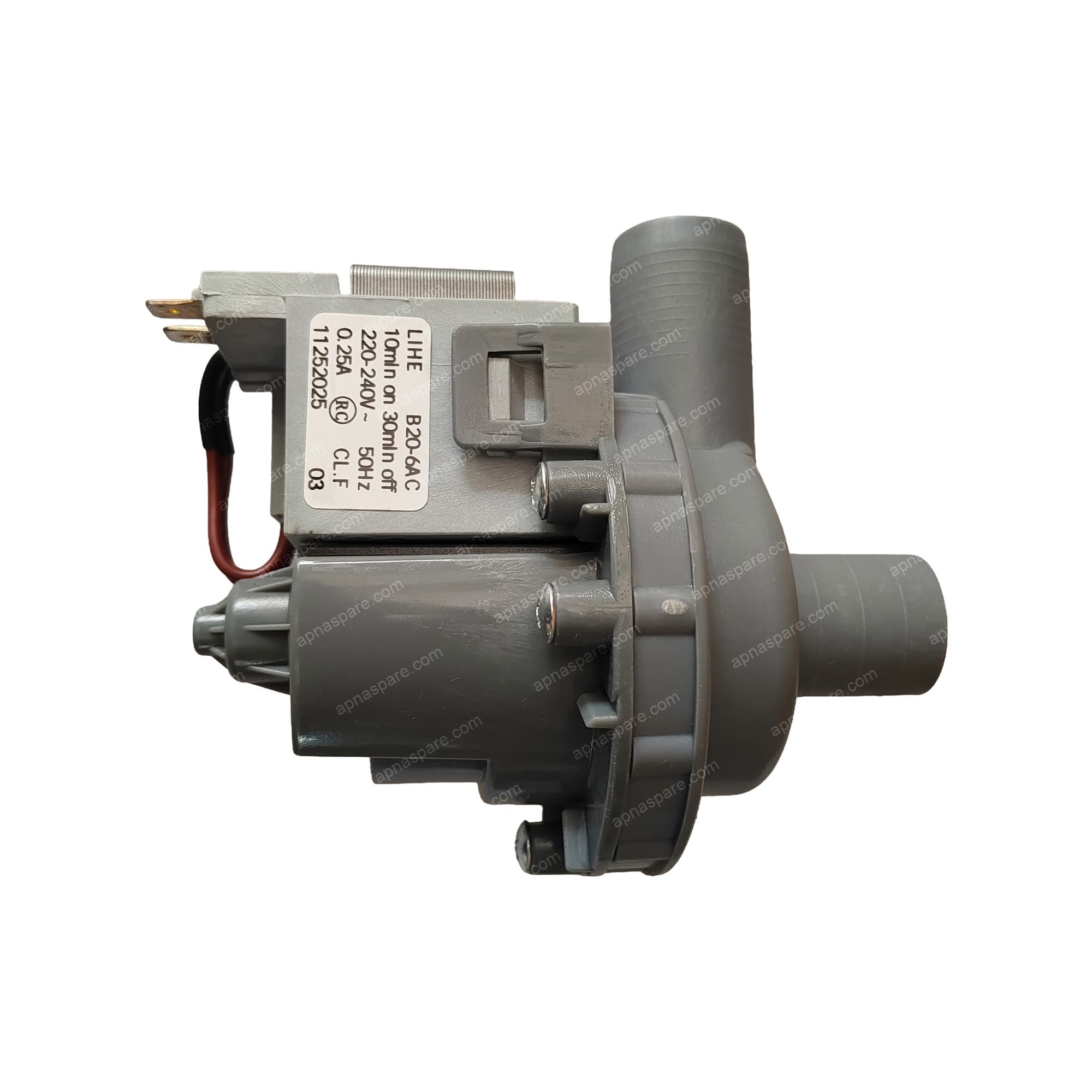 IFB Washing Machine Drain Pump (Small) – LIHE B20-6AC 220-240V 50Hz 0.25A Compact Water Drain Motor Pump
