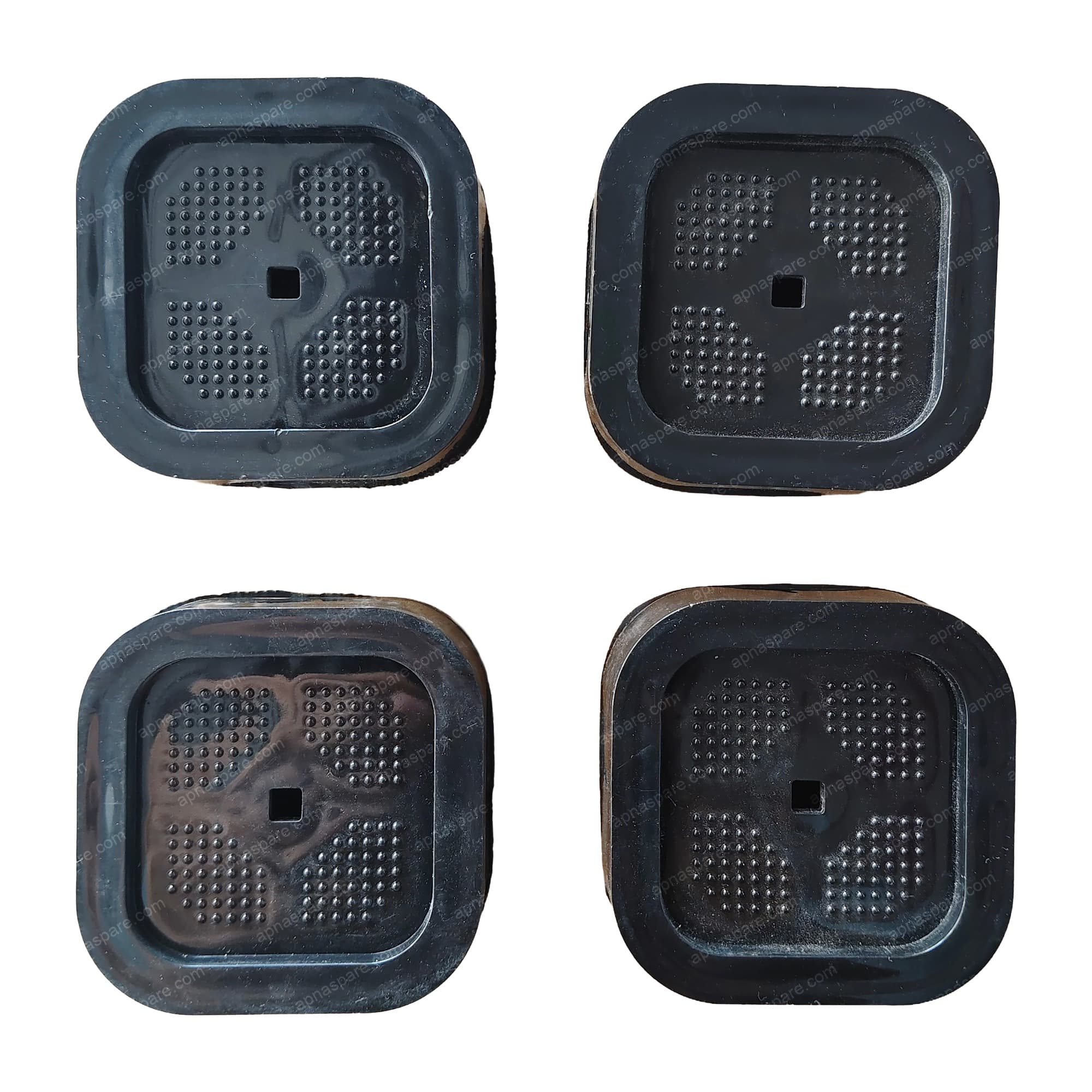 Washing Machine Anti-Vibration Pads – Square Rubber Non-Slip Grip Pads, Shock & Noise Cancelling Feet | Set of 4 | Multi-Appliance Use