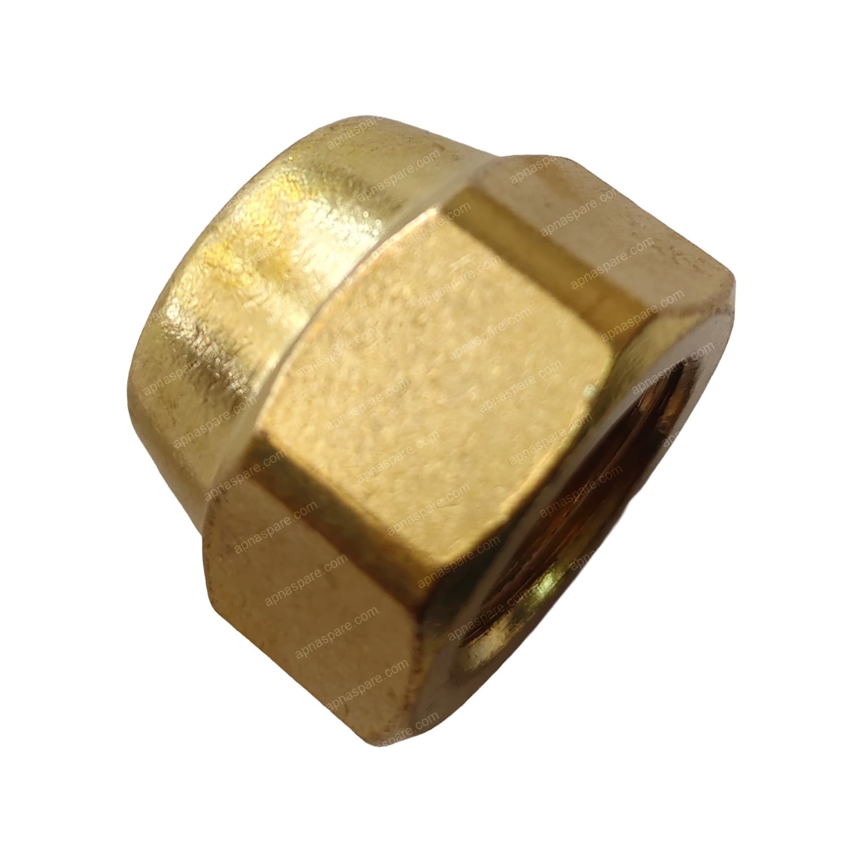 AC Nut 1/4 x 3/8 Inch Heavy – Heavy Duty Brass Reducing Flare Nut for Split AC Copper Pipe | Universal Refrigerant Line Union Nut