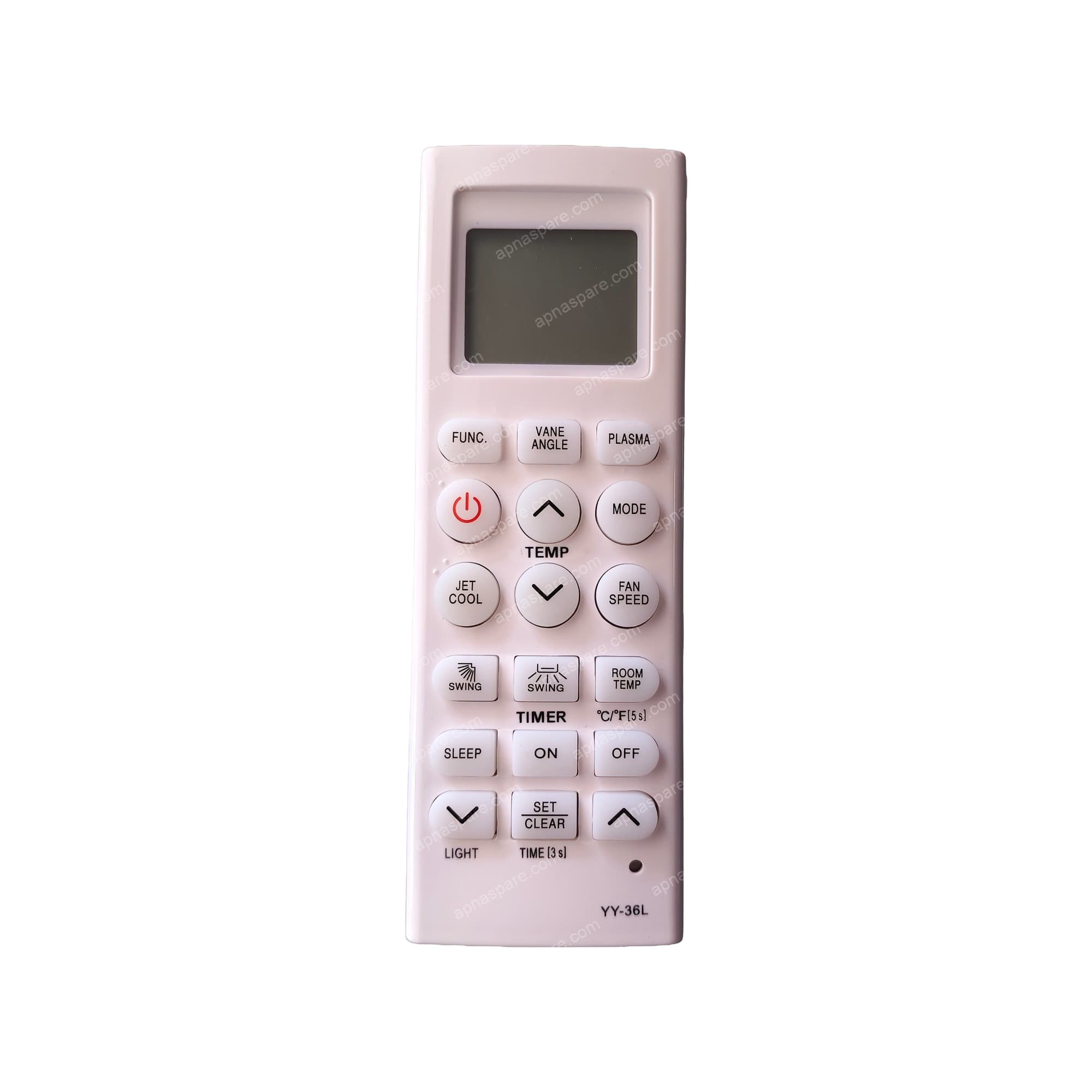 LG AC Remote Control 36L — Jet Cool, Plasma & Vane Angle for Split & Window AC (AKB73315616)