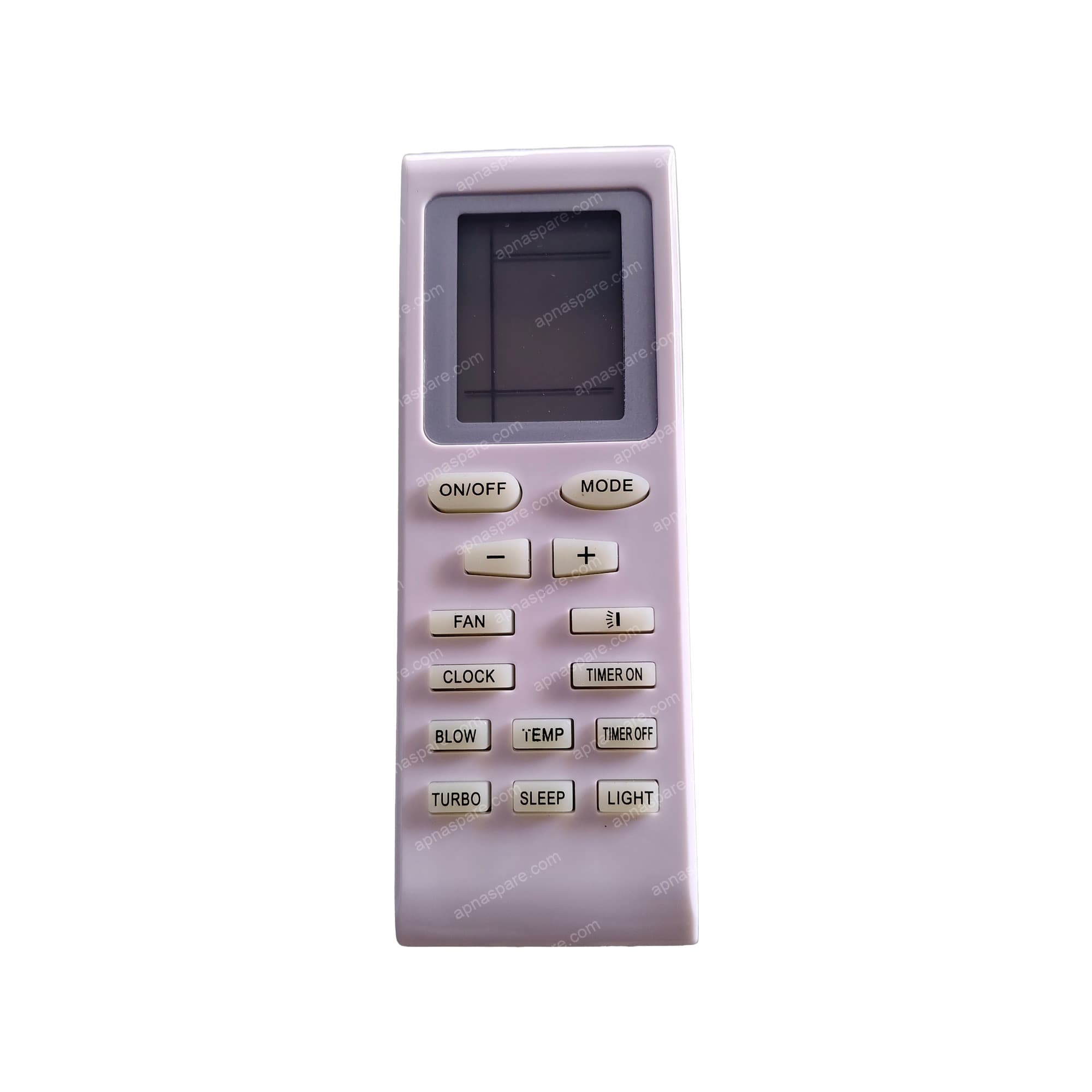 Voltas AC Remote Control AC18A – Compatible Replacement Remote with Clock, Blow, Temp & Turbo for Split & Window Air Conditioners