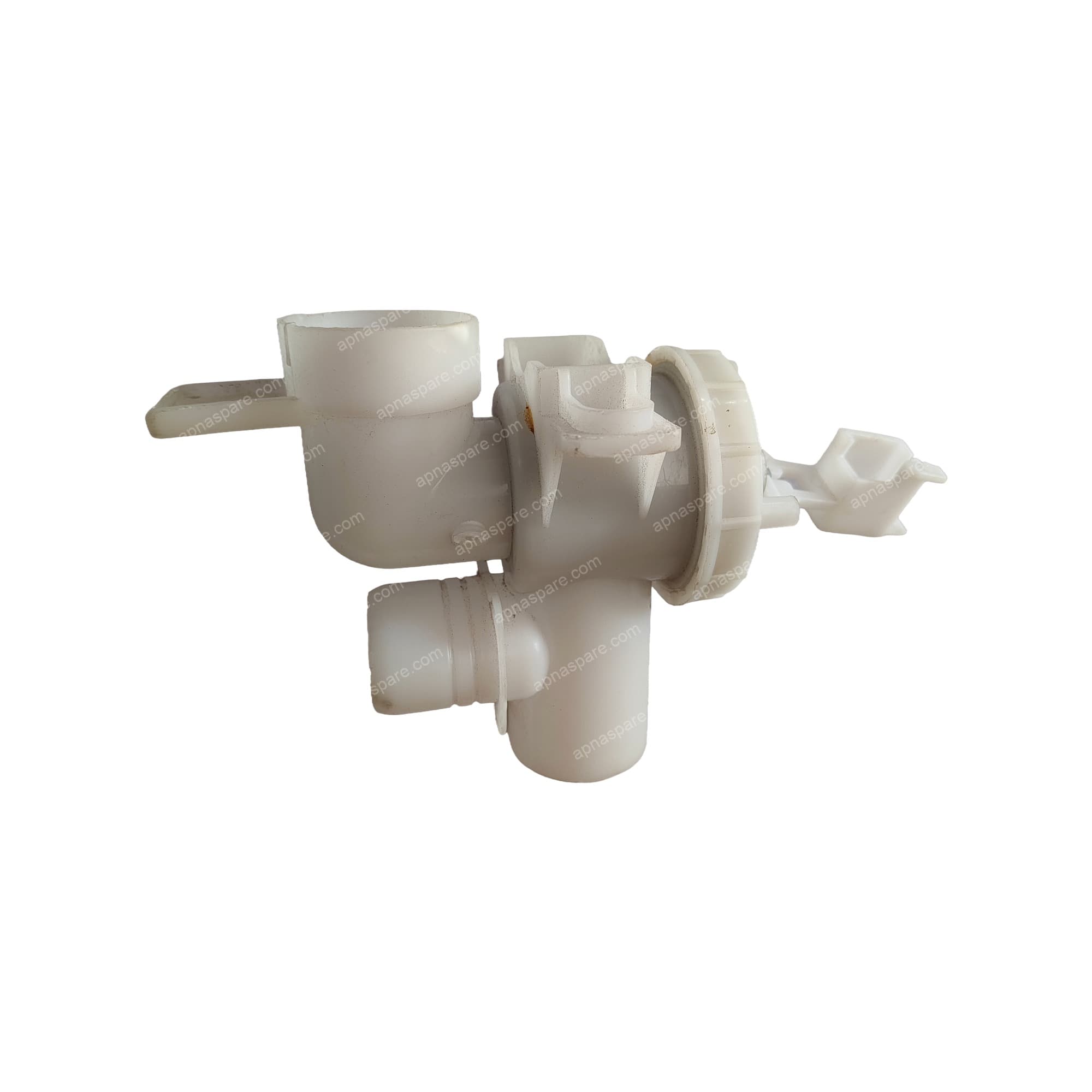Voltas Beko Washing Machine Drain Assembly – Multi-Port Plastic Drain Valve Connector with Twist-Lock Collar | Semi-Automatic Top Load Compatible