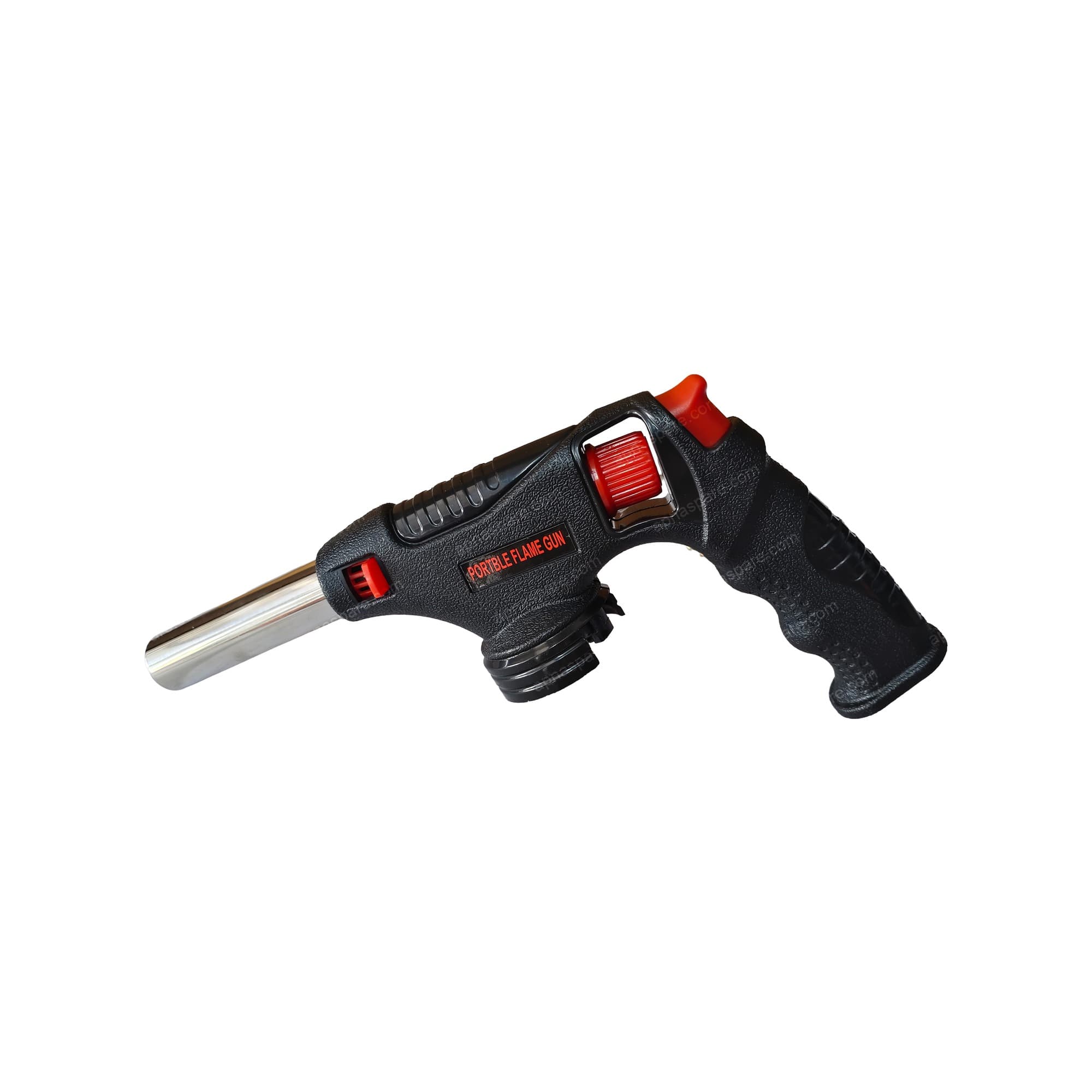 Portable Flame Gun Torch (Auto 908) – Pistol-Grip Butane Torch with Trigger Spark Ignition & Adjustable Flame Control