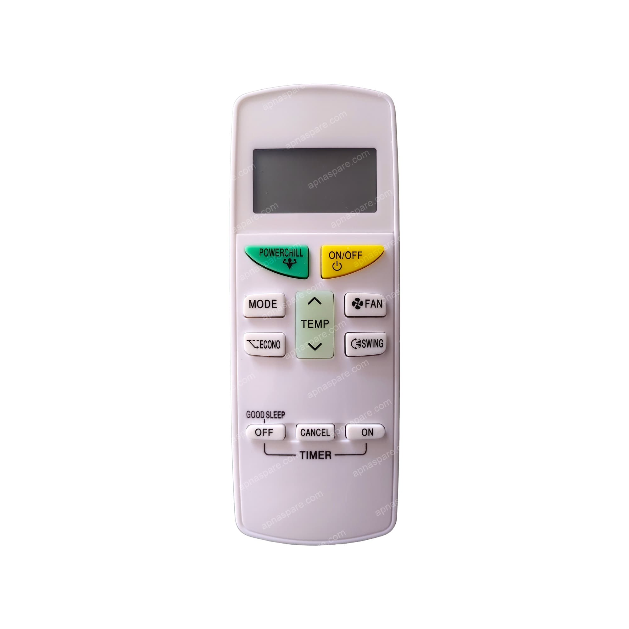 Daikin AC Remote Control AC-132A — Powerchill & Econo Replacement for Inverter Split & Window AC