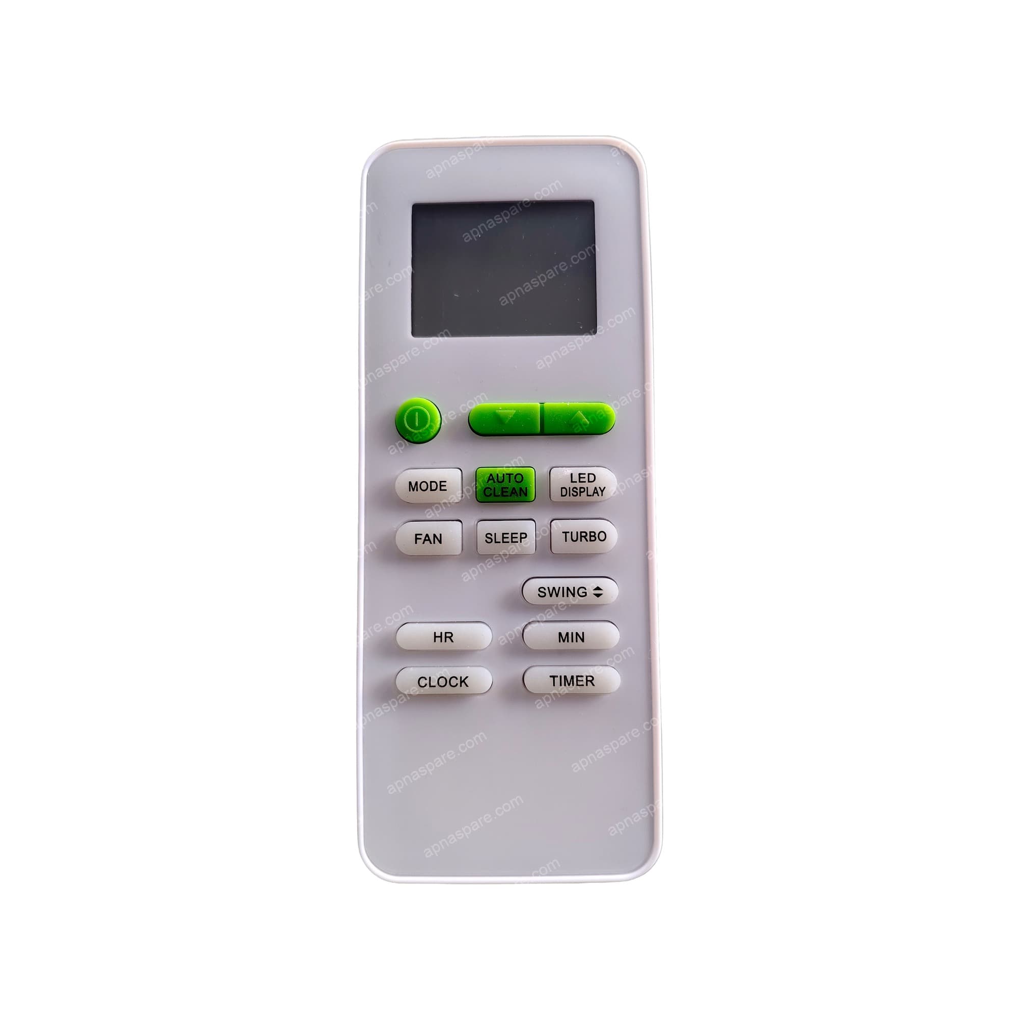 Videocon & Kenstar AC Remote Control AC175 – Compatible Replacement Remote with Auto Clean, LED Display & HR/MIN Clock Timer for Split Air Conditioners