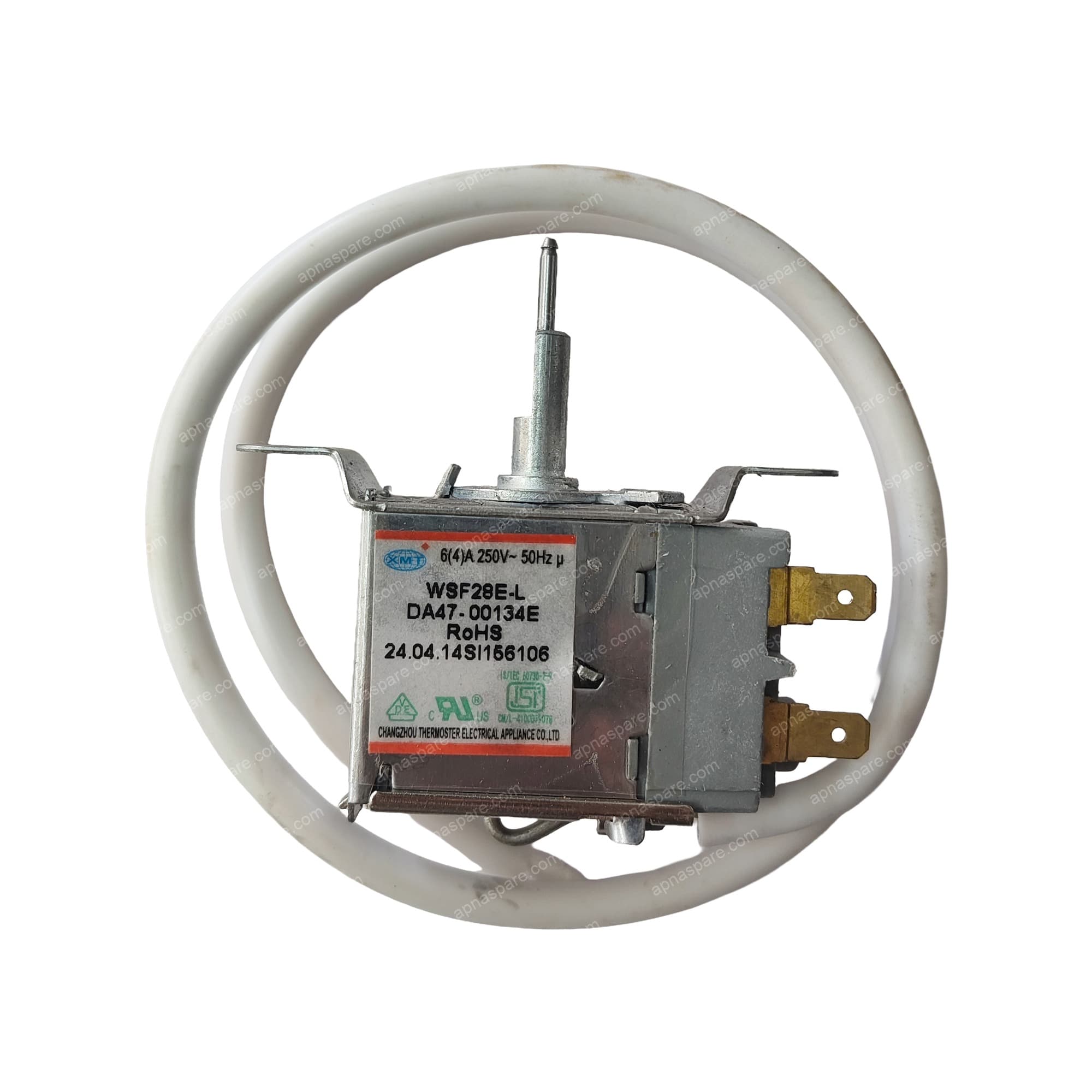 Samsung Refrigerator Thermostat – XMT Cold Control Thermostat with White Capillary Tube | Part No. WSF28E-L (DA47-00134E) | Single Door