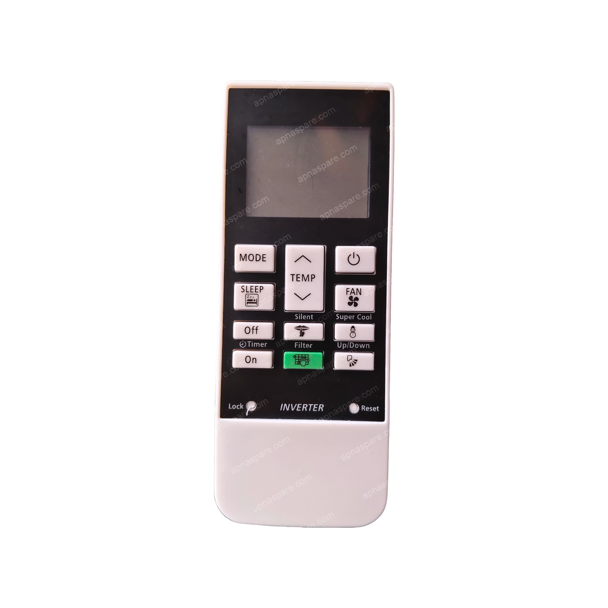 Hitachi Inverter AC Remote Control 168D — with Backlight, Super Cool & Silent Mode