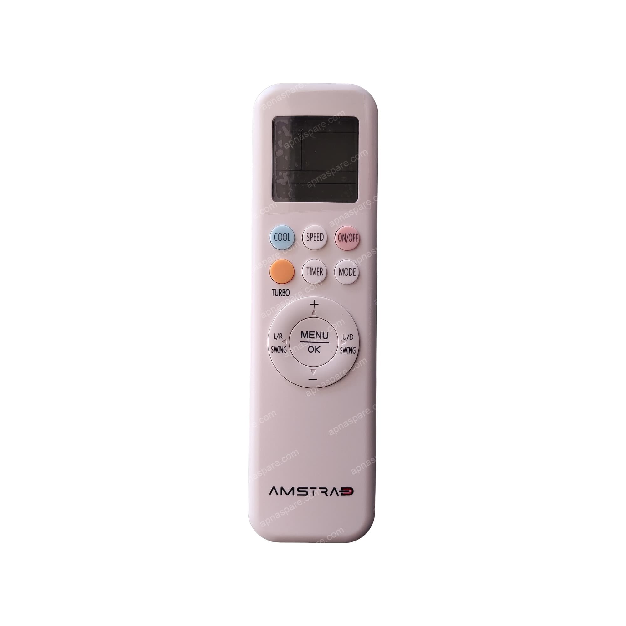 Amstrad AC Remote Control - LCD Split AC Remote with Turbo, Speed and Swing Mode | AMSTRAD230 | Compatible Replacement Remote