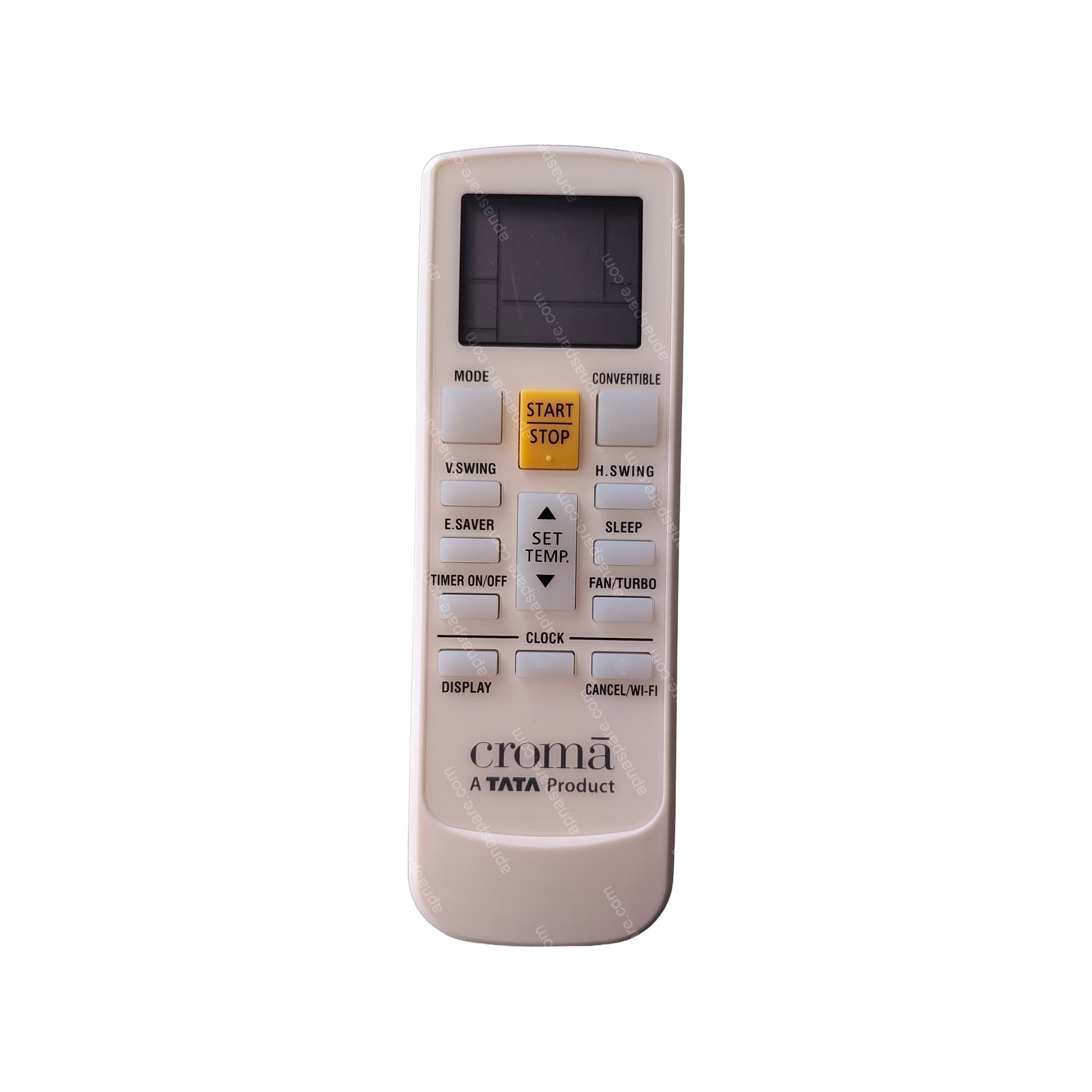 Croma AC Remote Control - LCD Split AC Remote with WiFi, Convertible and E.Saver | CROMA-2 | Compatible Replacement Remote