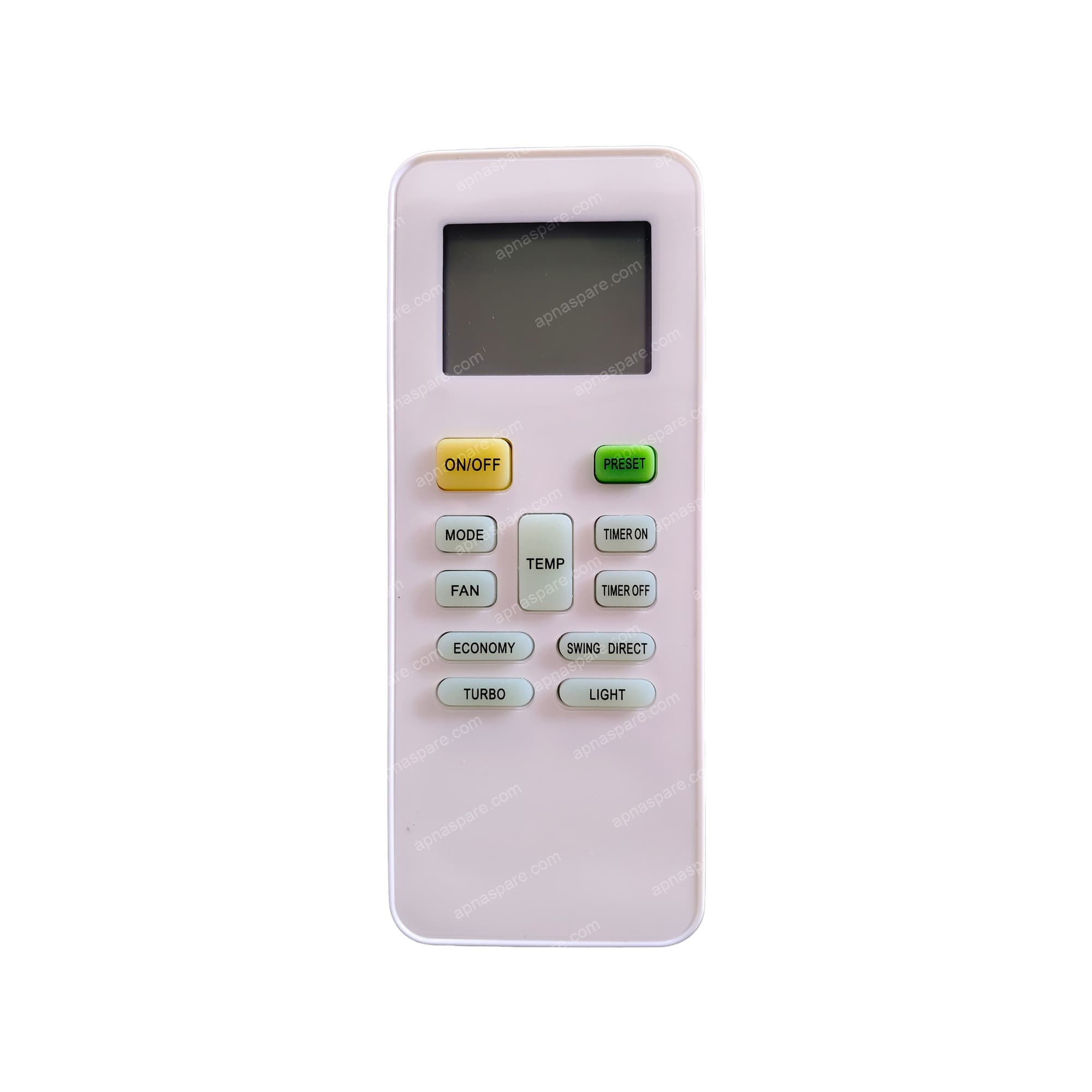 Midea AC Remote Control AC142A – Compatible Replacement Remote with Preset, Swing Direct, Economy & Turbo for Split & Window Air Conditioners