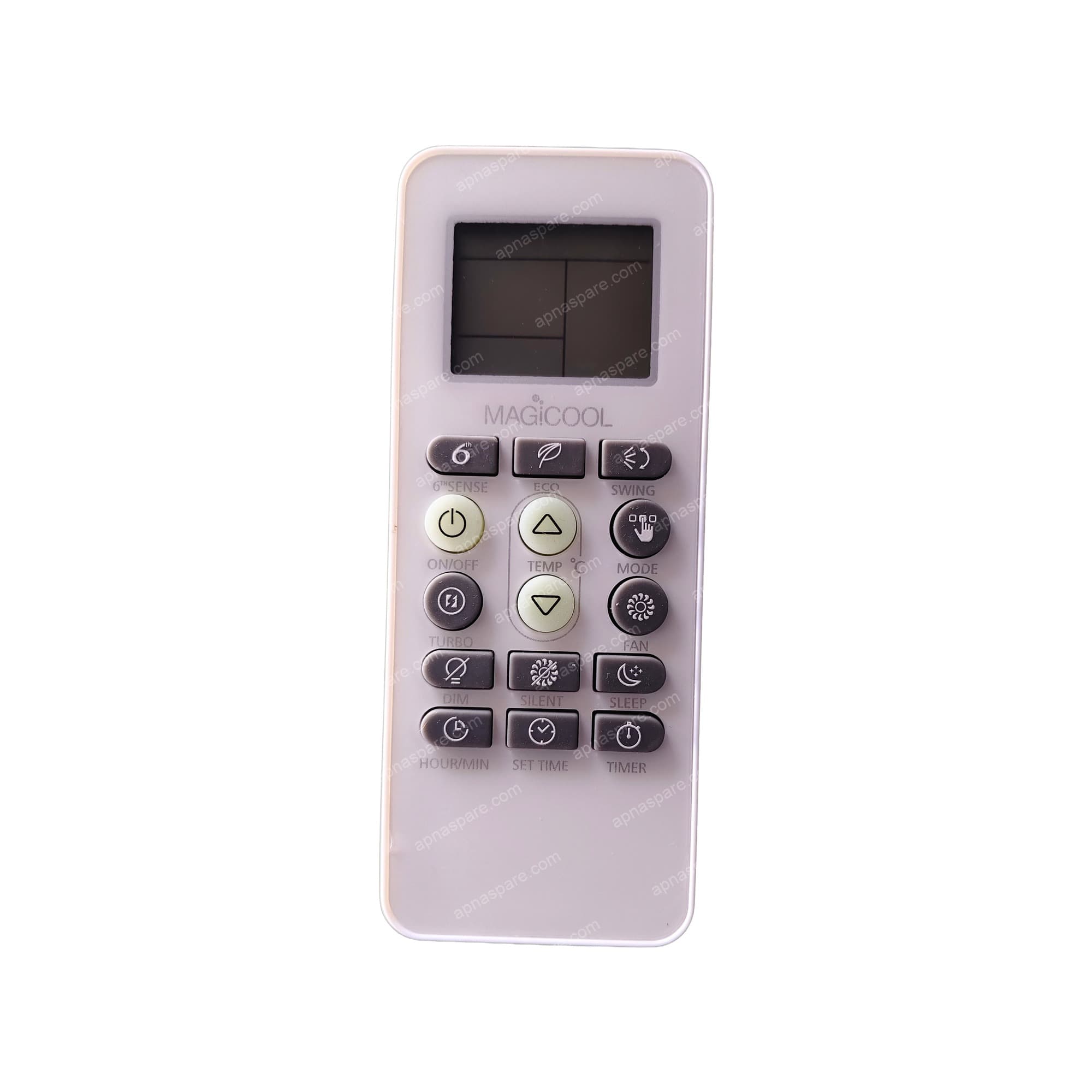 Whirlpool Magicool AC Remote Control 173 — 6th Sense, Eco & Turbo (KKG15B-C1)