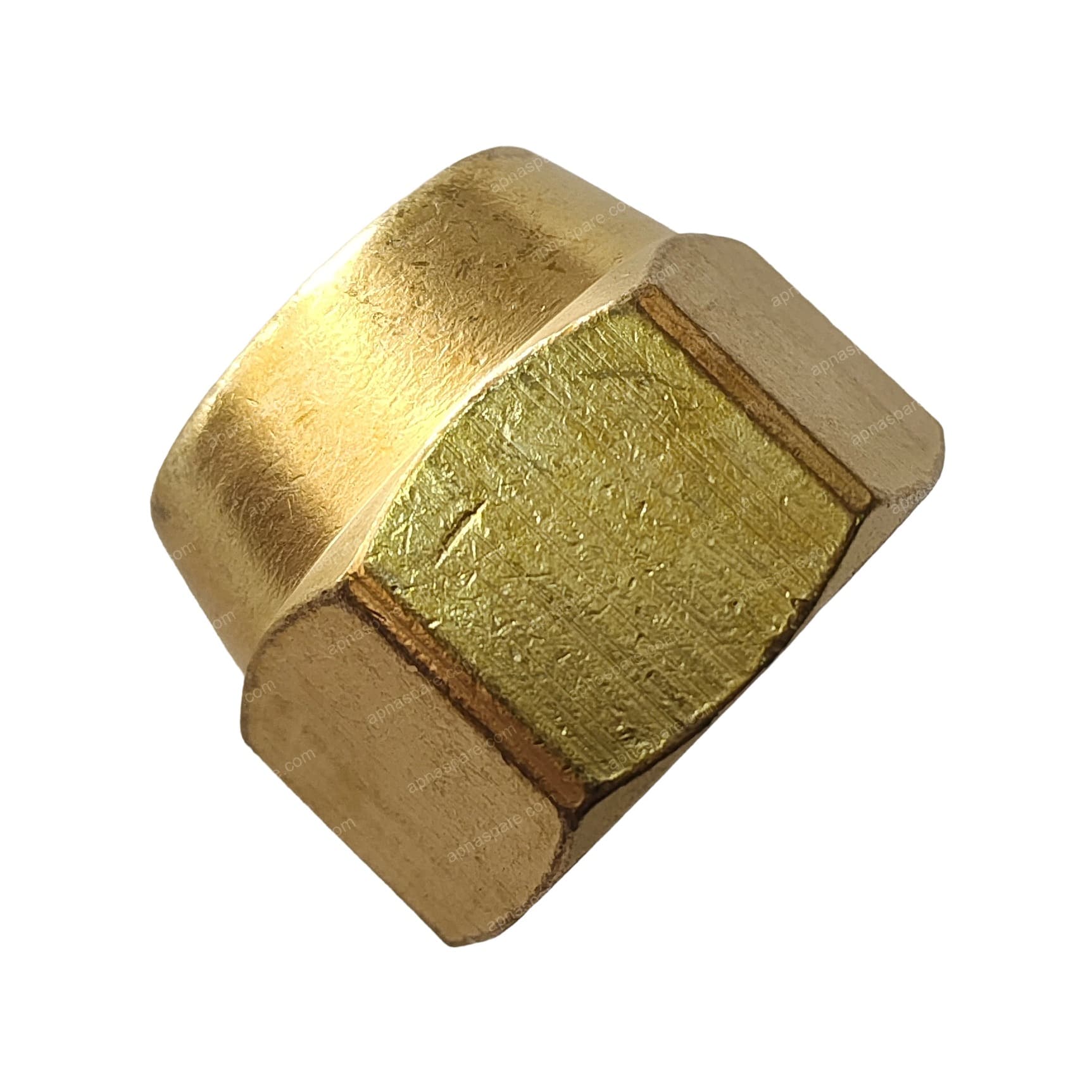 AC Nut 1/2 Inch Heavy – Heavy Duty Brass Flare Nut for Split AC Copper Pipe | Refrigerant Line Union Nut