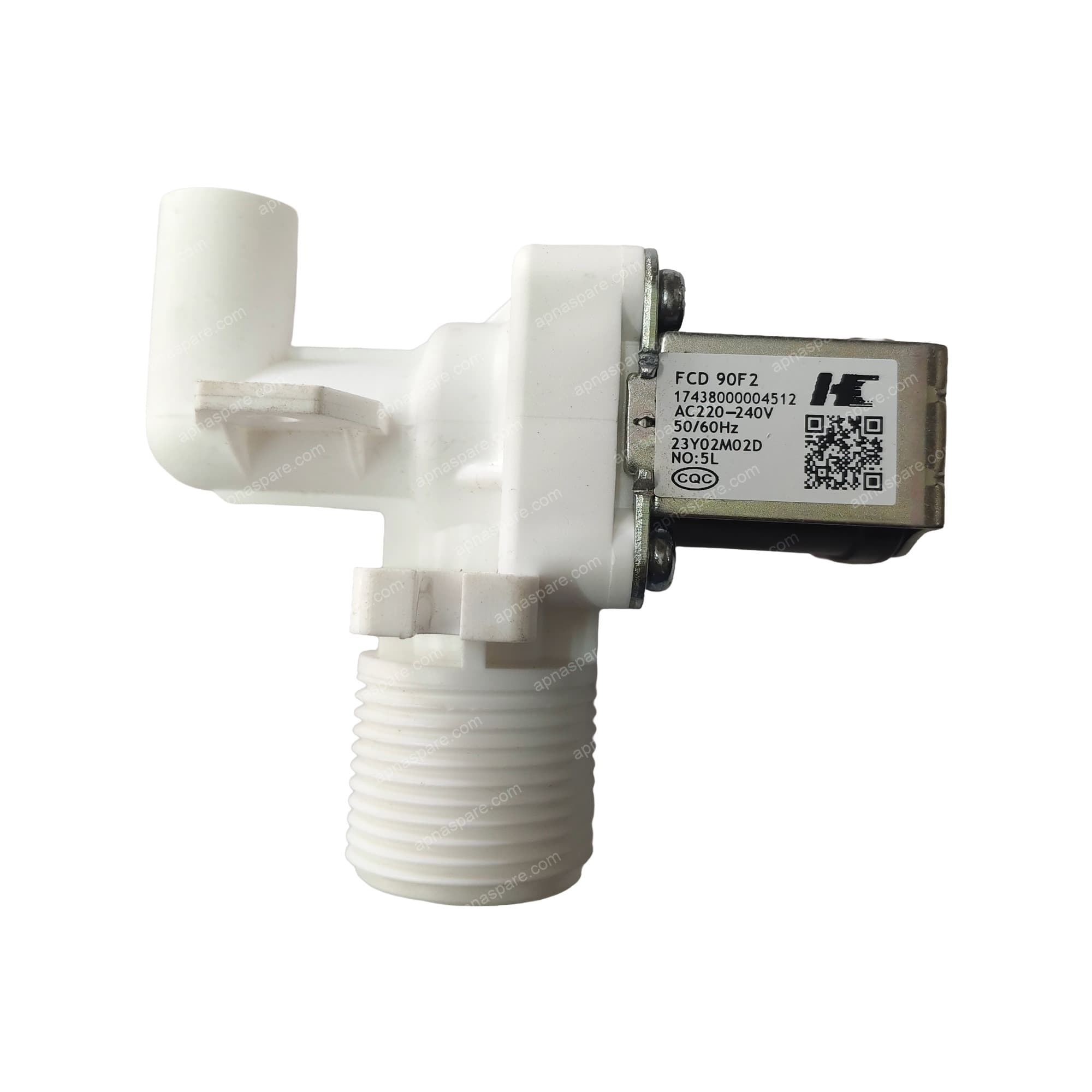 Bosch Washing Machine Feed Valve – Single Solenoid AC 220-240V Water Inlet Valve | Part No. FCD 90F2 | Fully Automatic
