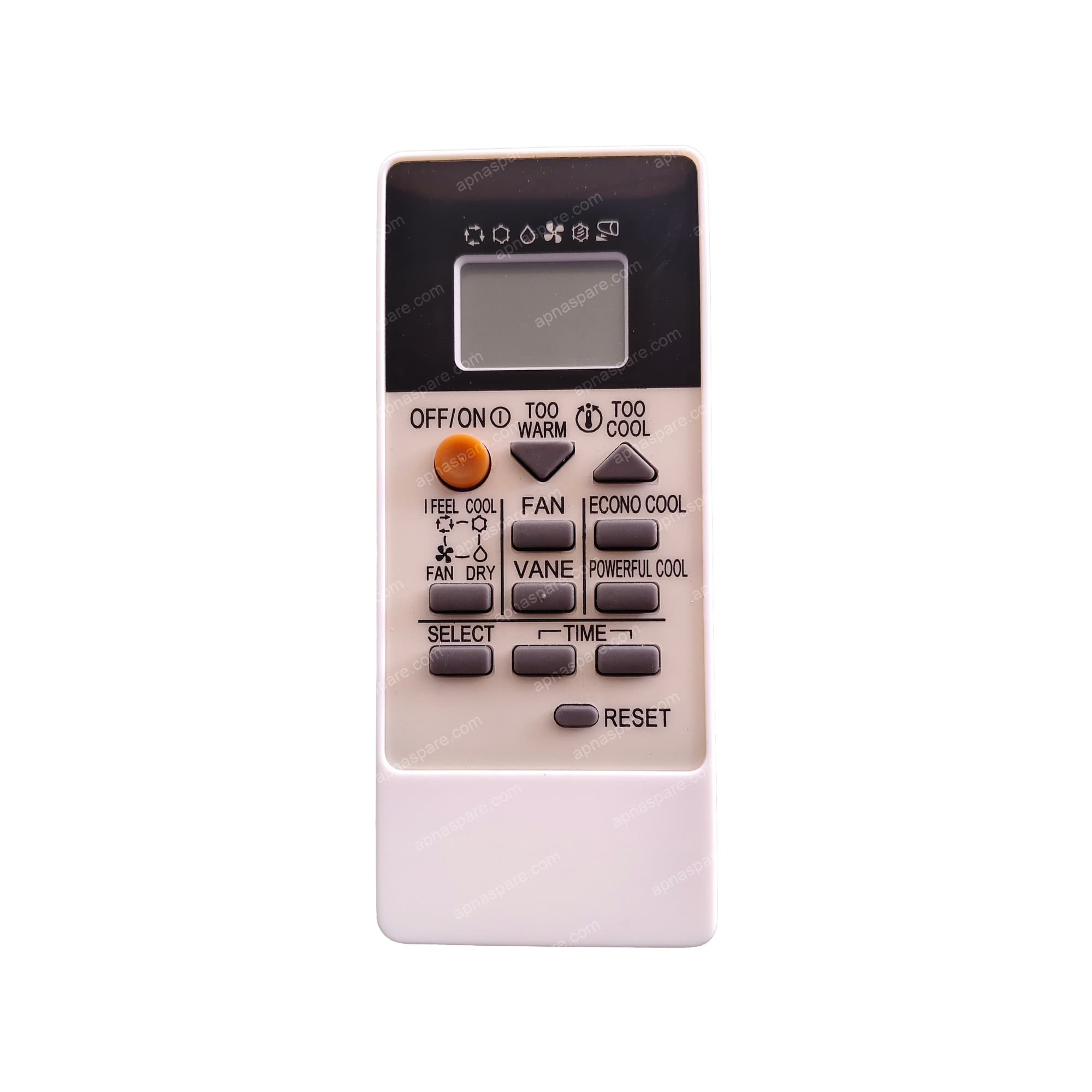 AC Remote Control - LCD Split AC Remote with Econo Cool, Powerful Cool and I Feel | VE122A | Compatible Replacement Remote