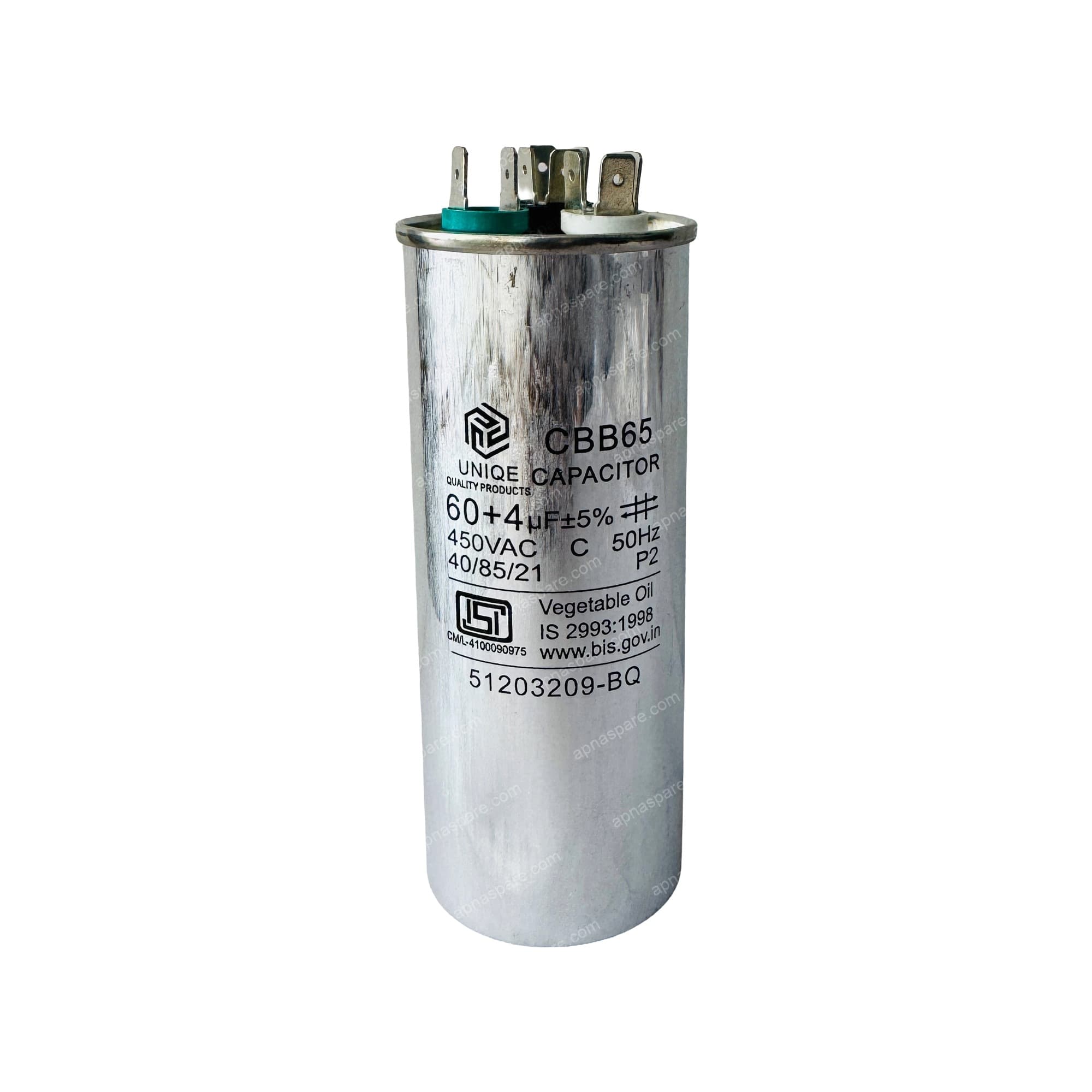 60+4 Capacitor Mfd