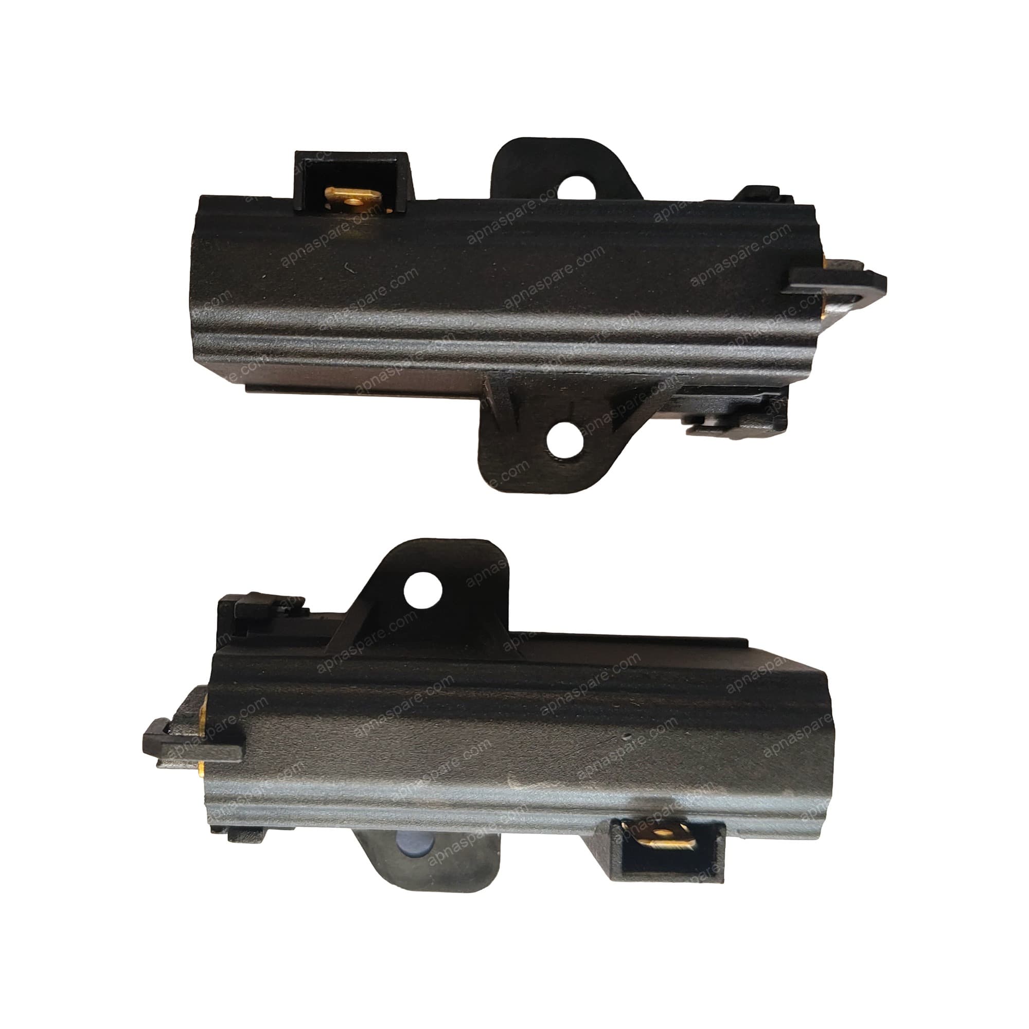 Carbon Brush Complete Set (Pair) – Motor Carbon Brushes with Holder & Spring Terminal