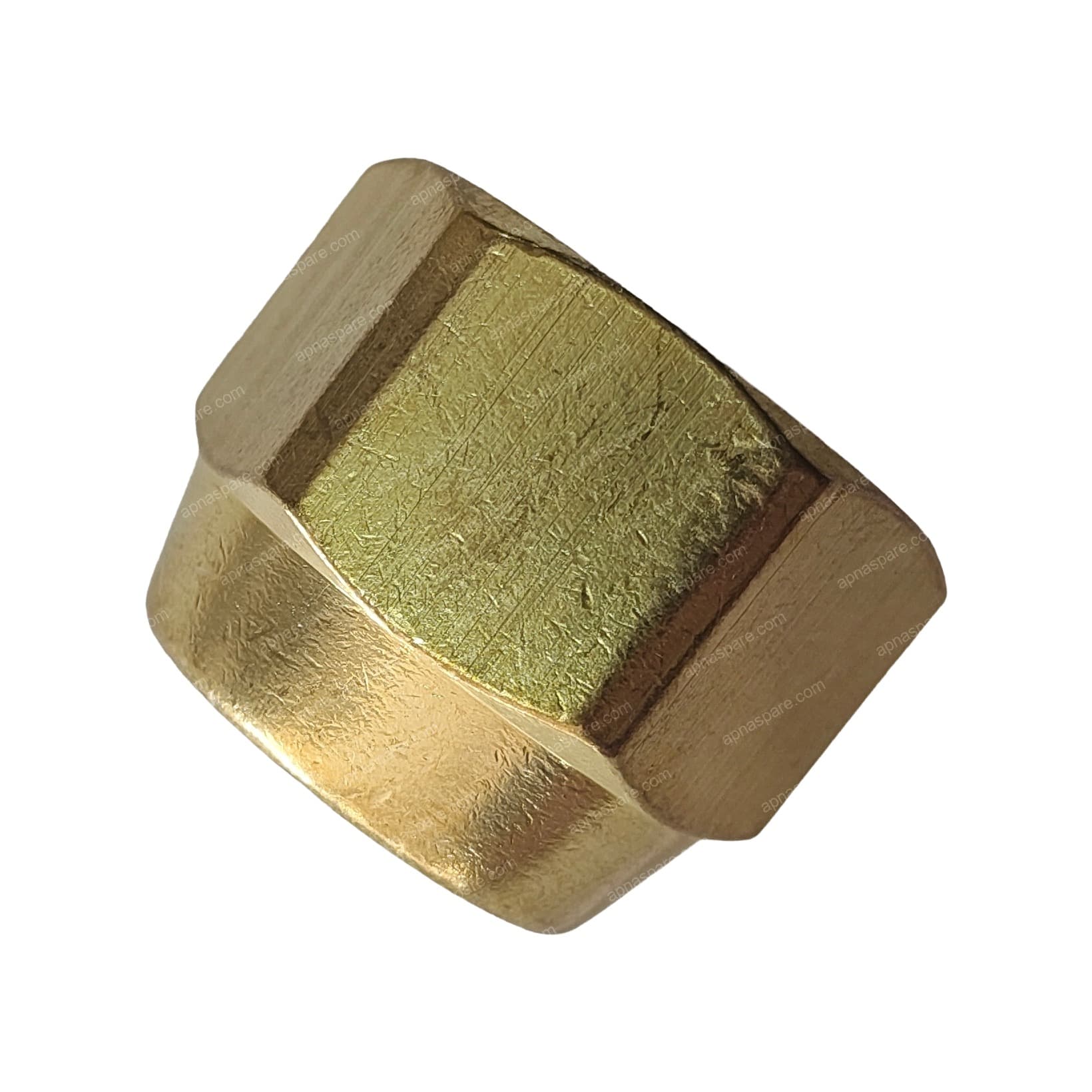 AC Nut 1/2 x 5/8 Inch Heavy – Heavy Duty Brass Reducing Flare Nut for Split AC Copper Pipe | Universal Refrigerant Line Union Nut