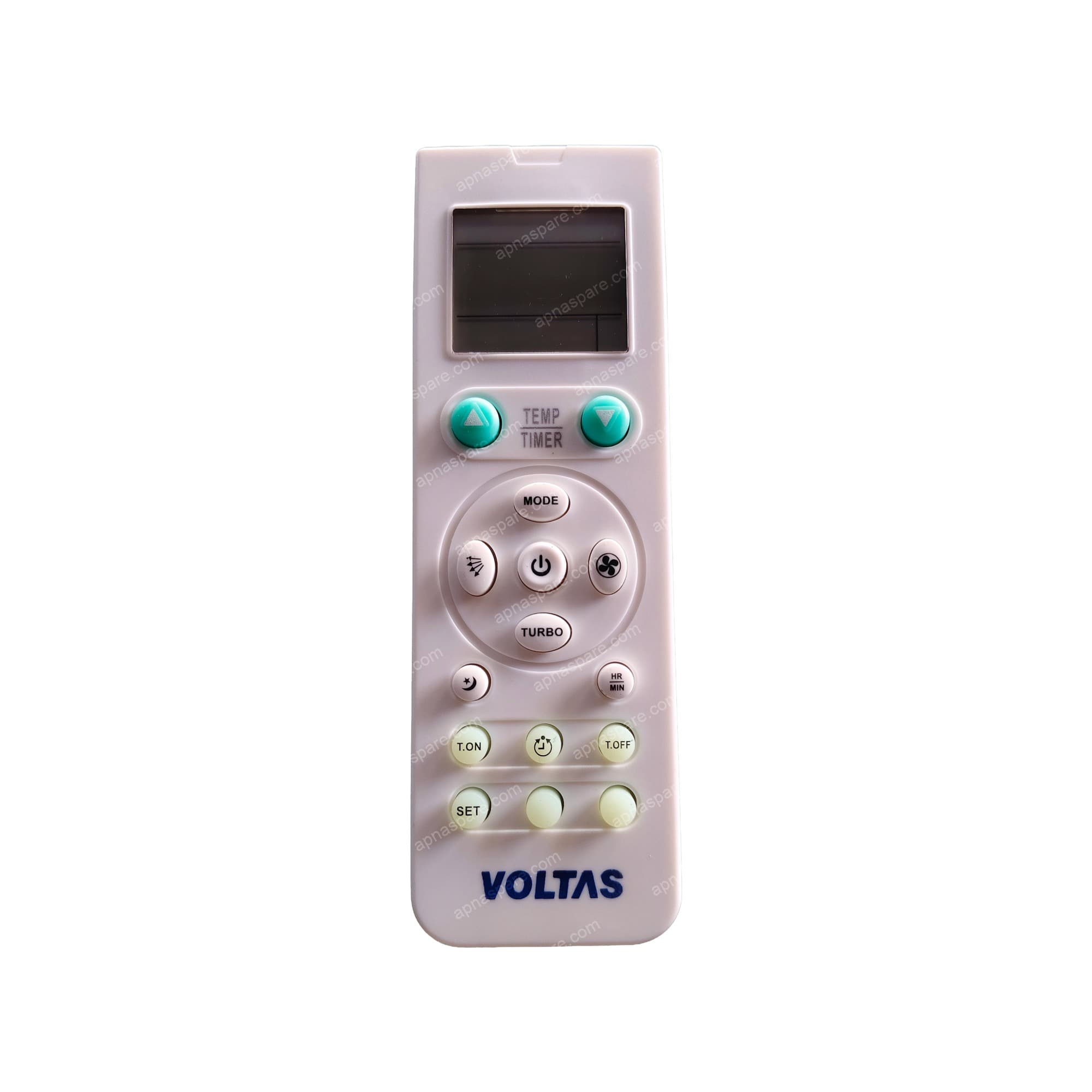 Voltas AC Remote Control - LCD Split AC Remote with Turbo, Sleep and HR/MIN Clock | VE102 | Compatible Replacement Remote
