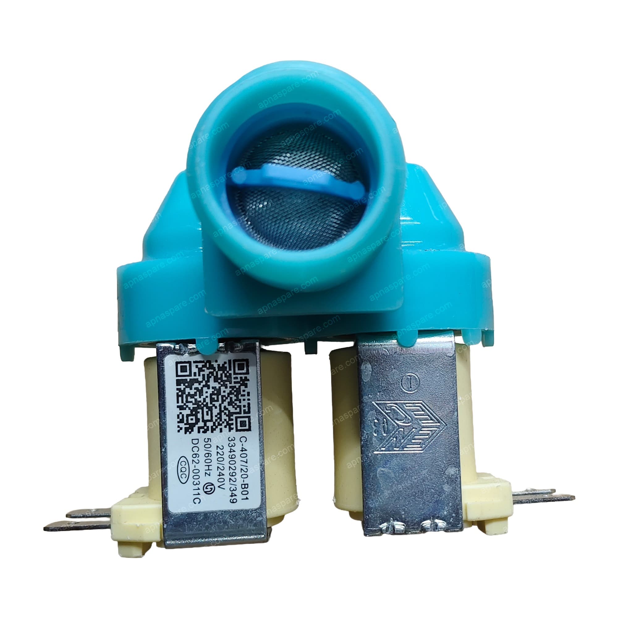 Samsung Washing Machine Water Inlet Valve, 2-Way Dual Head, DC62-00311C, 220-240V 50/60Hz