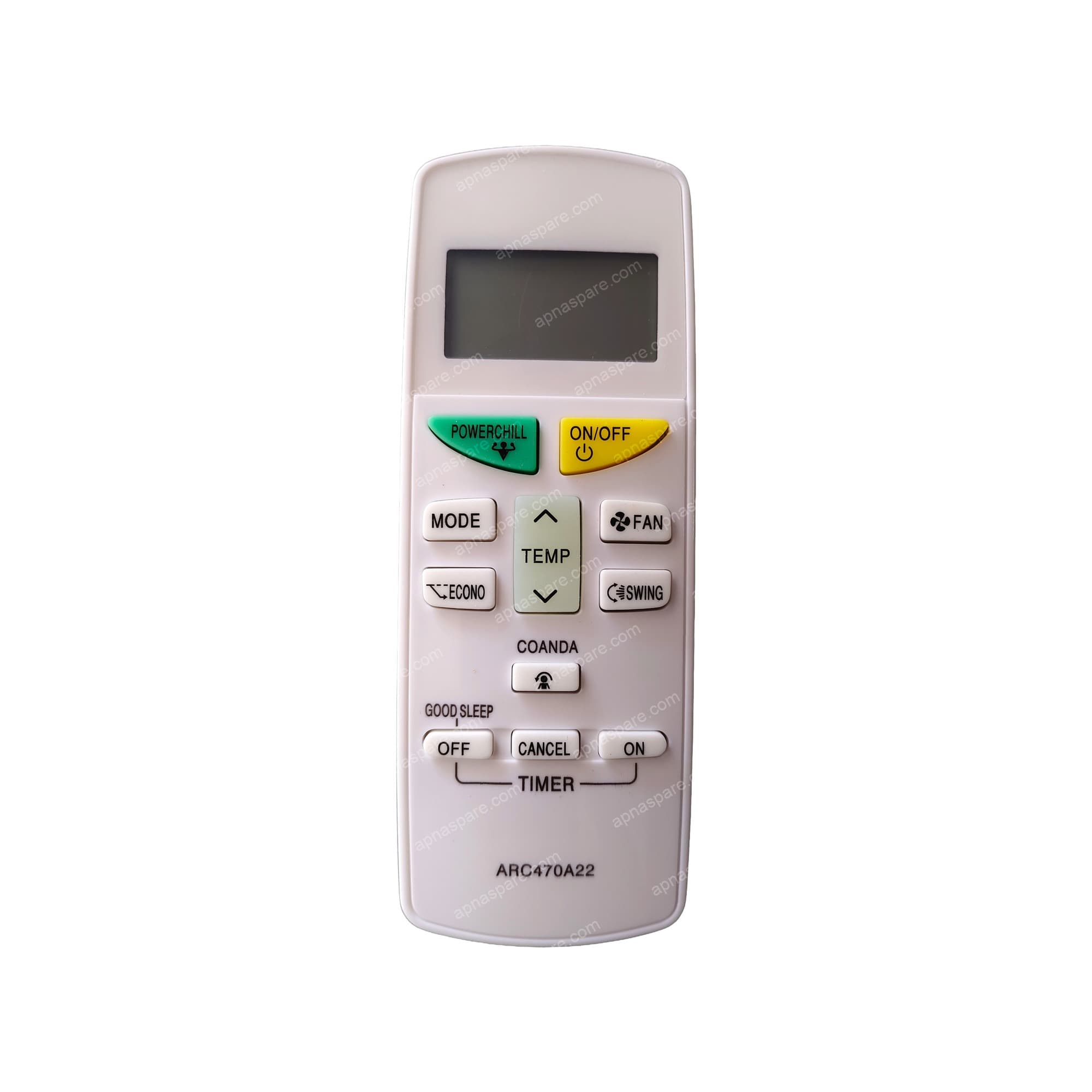 Daikin AC Remote Control AC-132B — ARC470A1 Replacement for Split & Window AC