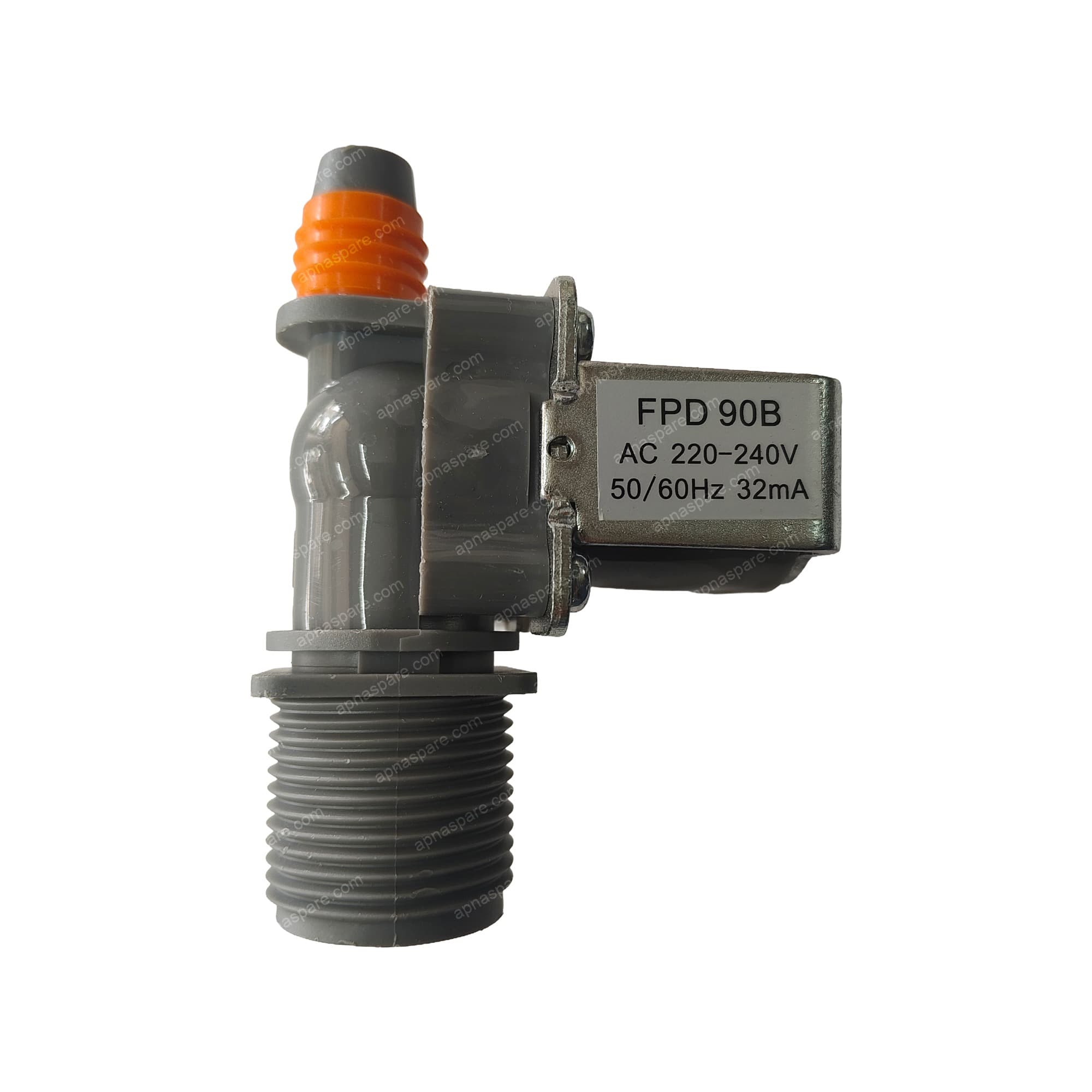 Samsung Washing Machine Feed Valve – Single Solenoid AC 220-240V Water Inlet Valve Grey | Part No. FPD 90B | Fully Automatic