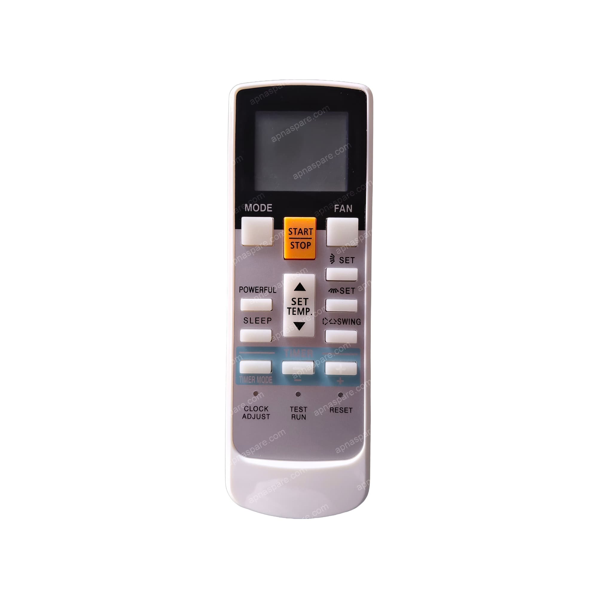 O General AC Remote Control 107A — AR-RAJ1E Powerful, Sleep & Test Run for Split AC