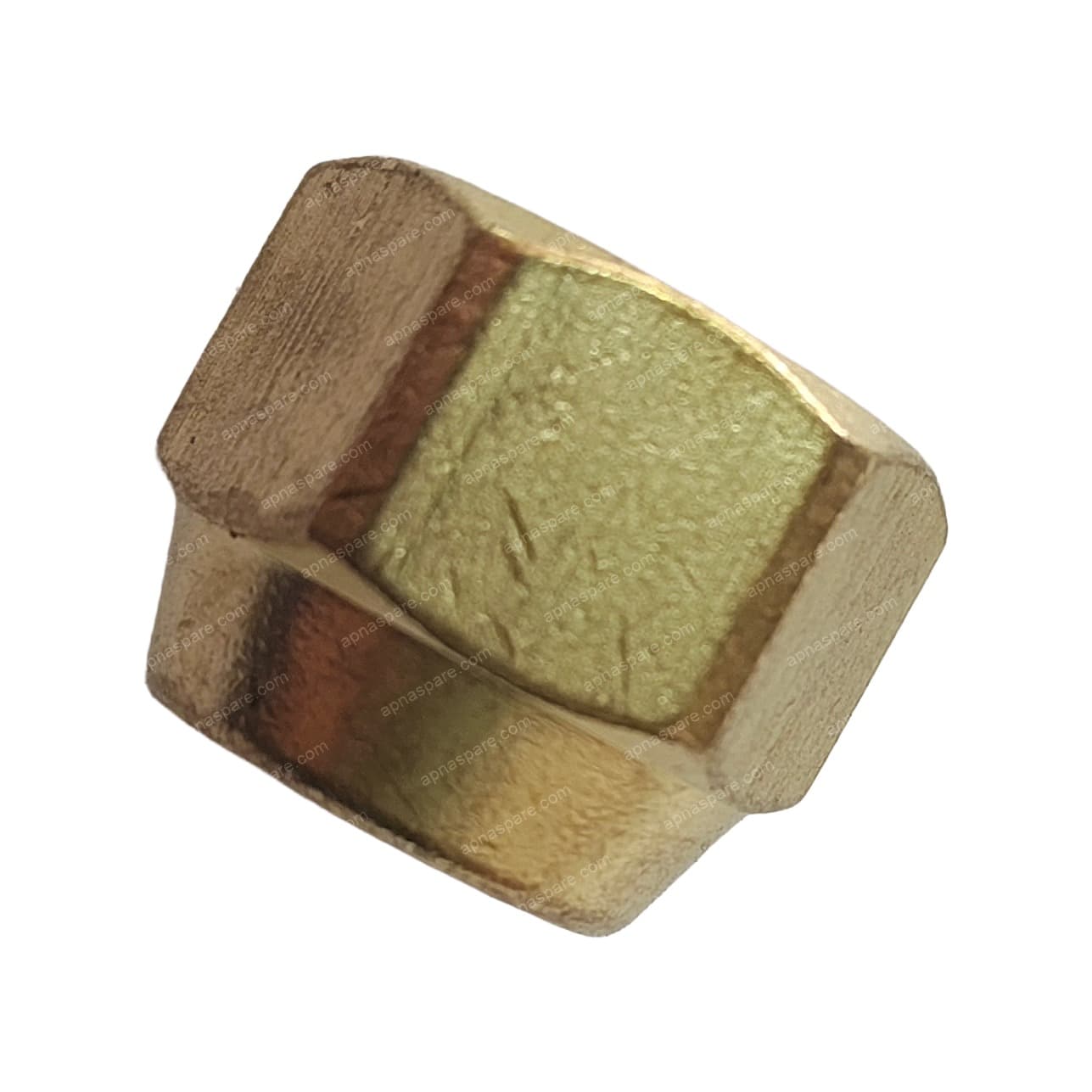 AC Nut 1/4 Inch Heavy – Heavy Duty Brass Flare Nut for Split AC Copper Pipe | Refrigerant Line Union Nut