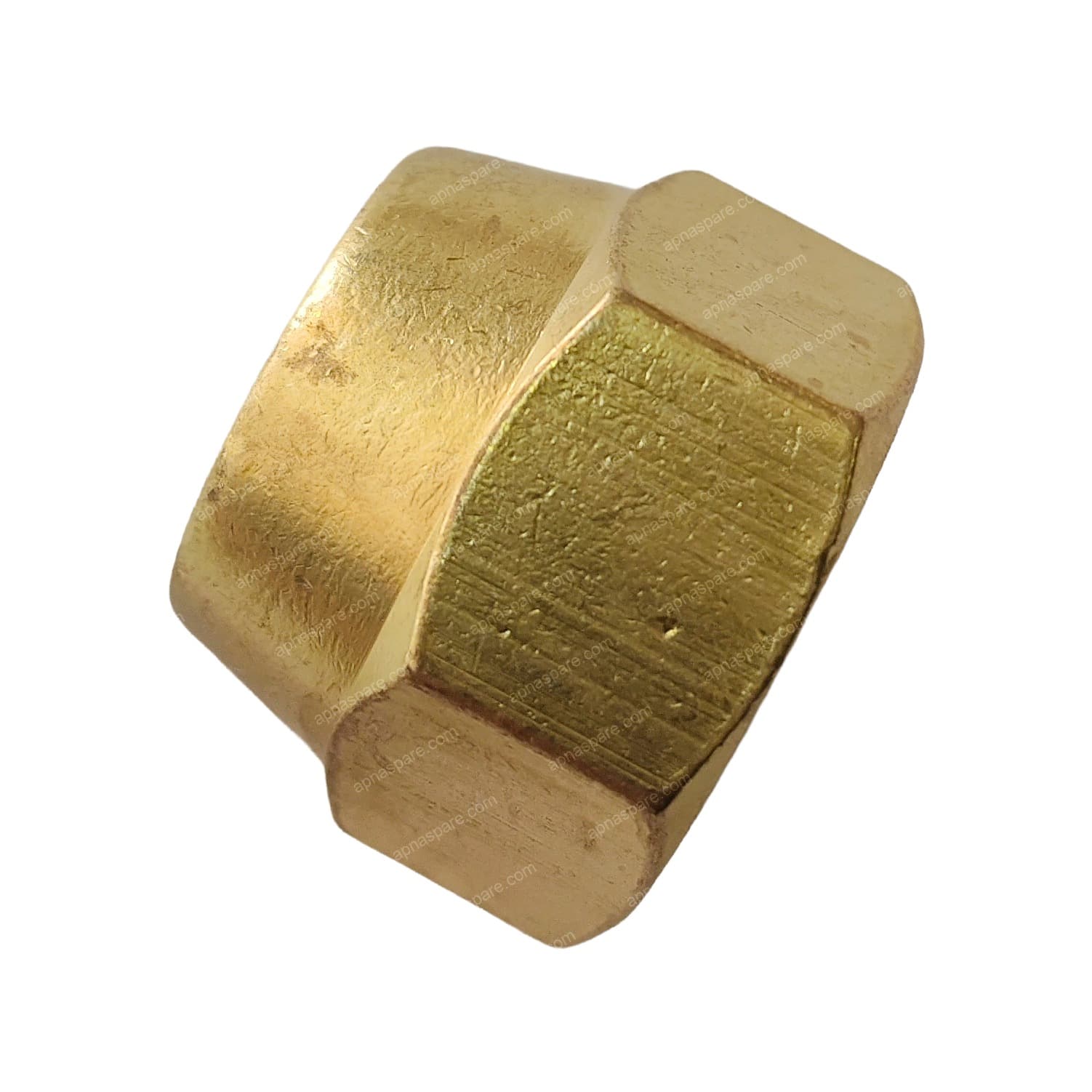 AC Nut 3/8 Inch Heavy – Heavy Duty Brass Flare Nut for Split AC Copper Pipe | Universal Refrigerant Line Union Nut