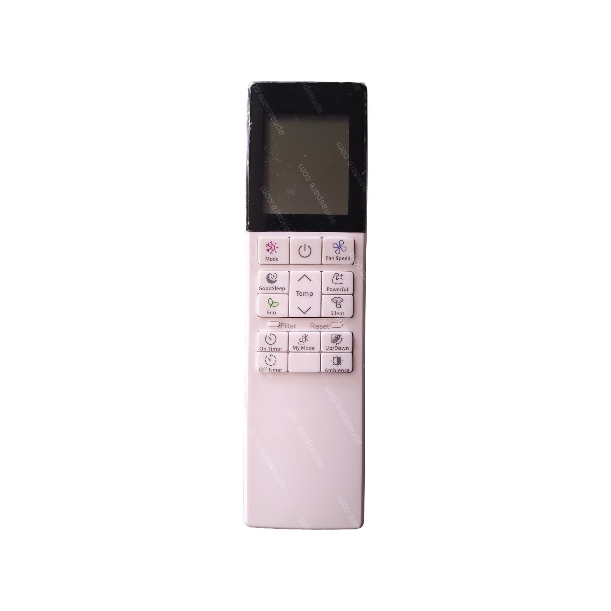 Hitachi AC Remote Control - LCD Split AC Remote with My Mode, Ambience and Good Sleep | VE272A | Compatible Replacement Remote