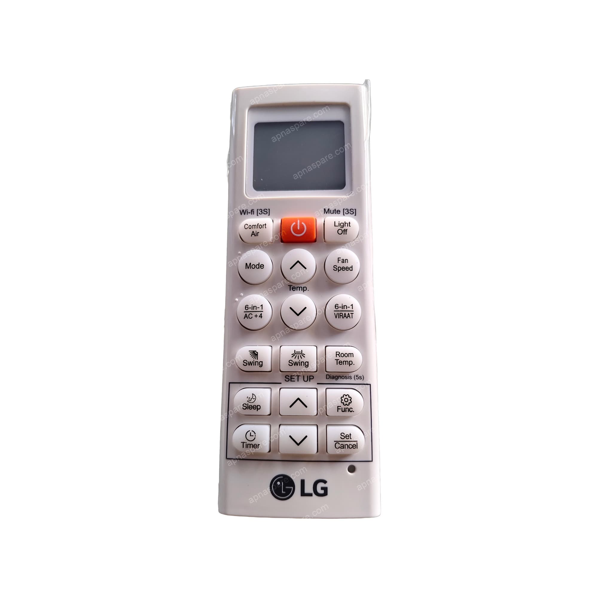 LG AC Remote Control 36U — Dual Inverter 6-in-1 Viraat Mode & Wi-Fi (AKB75215411)